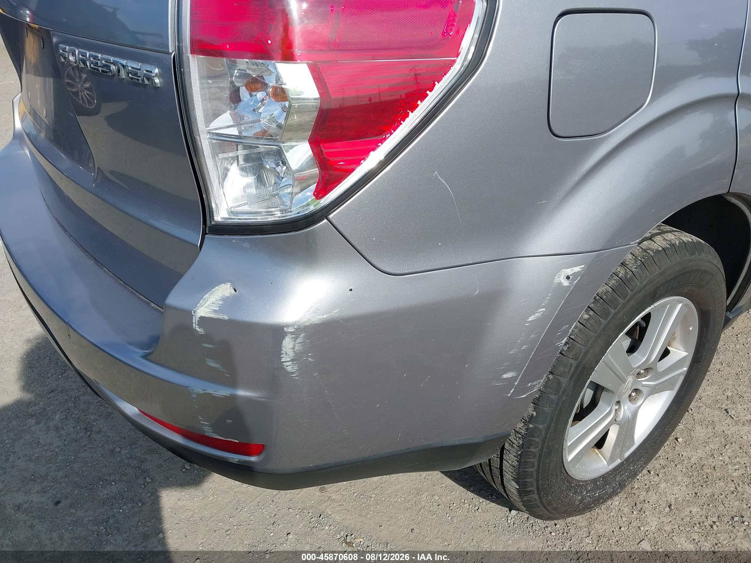 2011 Subaru Forester 2.5x Серый vin: JF2SHBBC5BH741707
