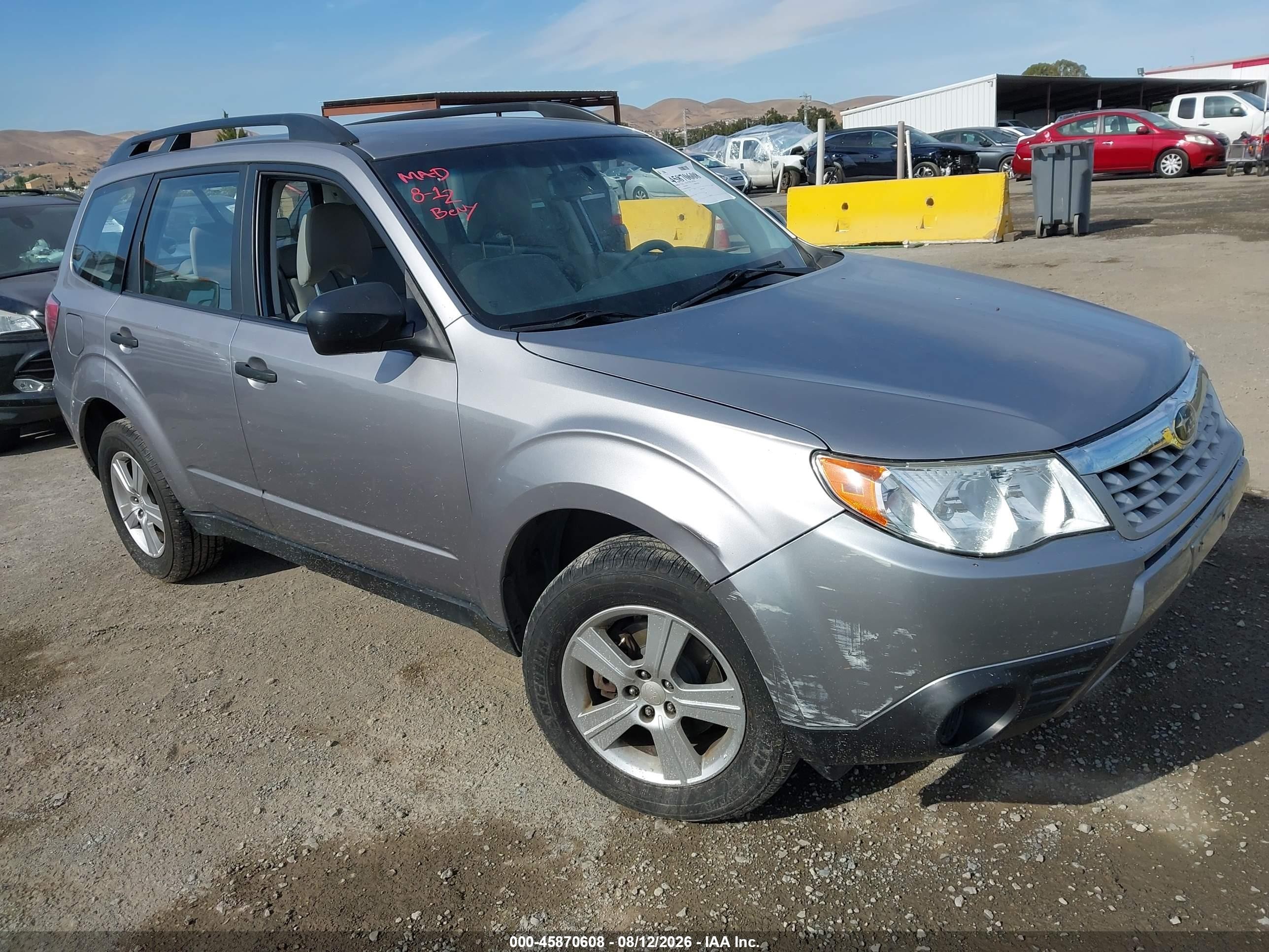 2011 Subaru Forester 2.5x Gray vin: JF2SHBBC5BH741707