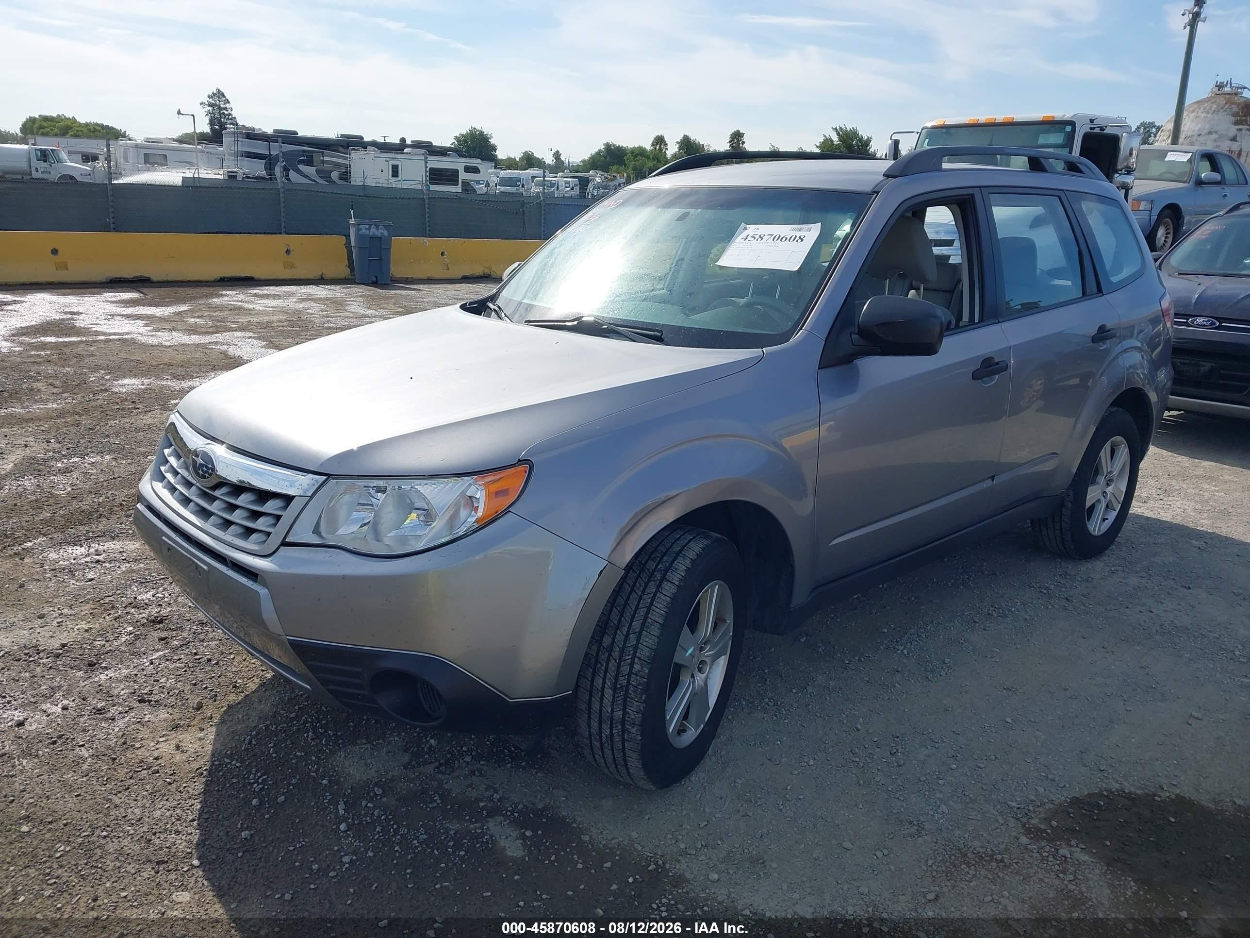 2011 Subaru Forester 2.5x Серый vin: JF2SHBBC5BH741707