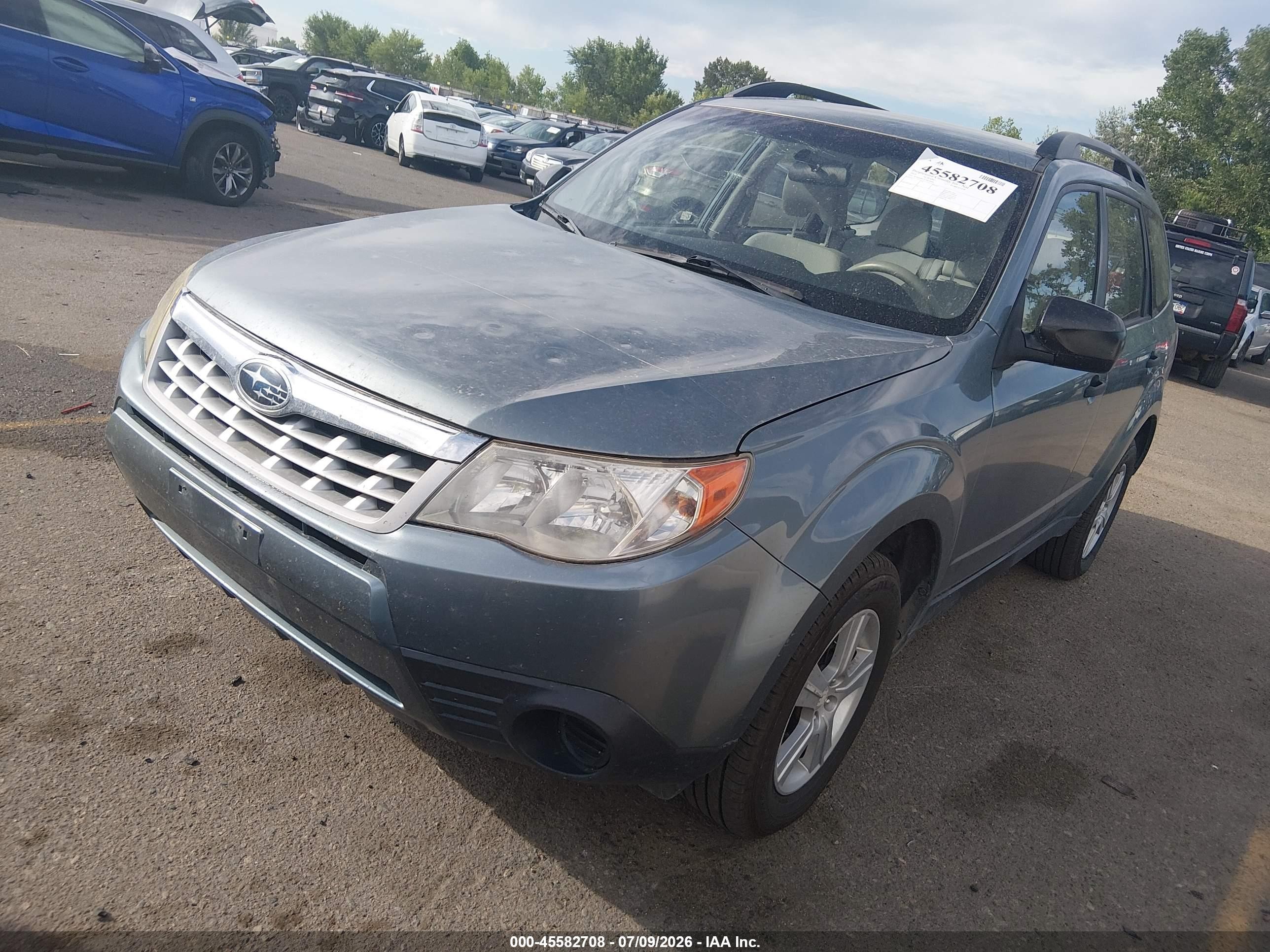 2012 Subaru Forester 2.5x Gray vin: JF2SHBBC5CH430084