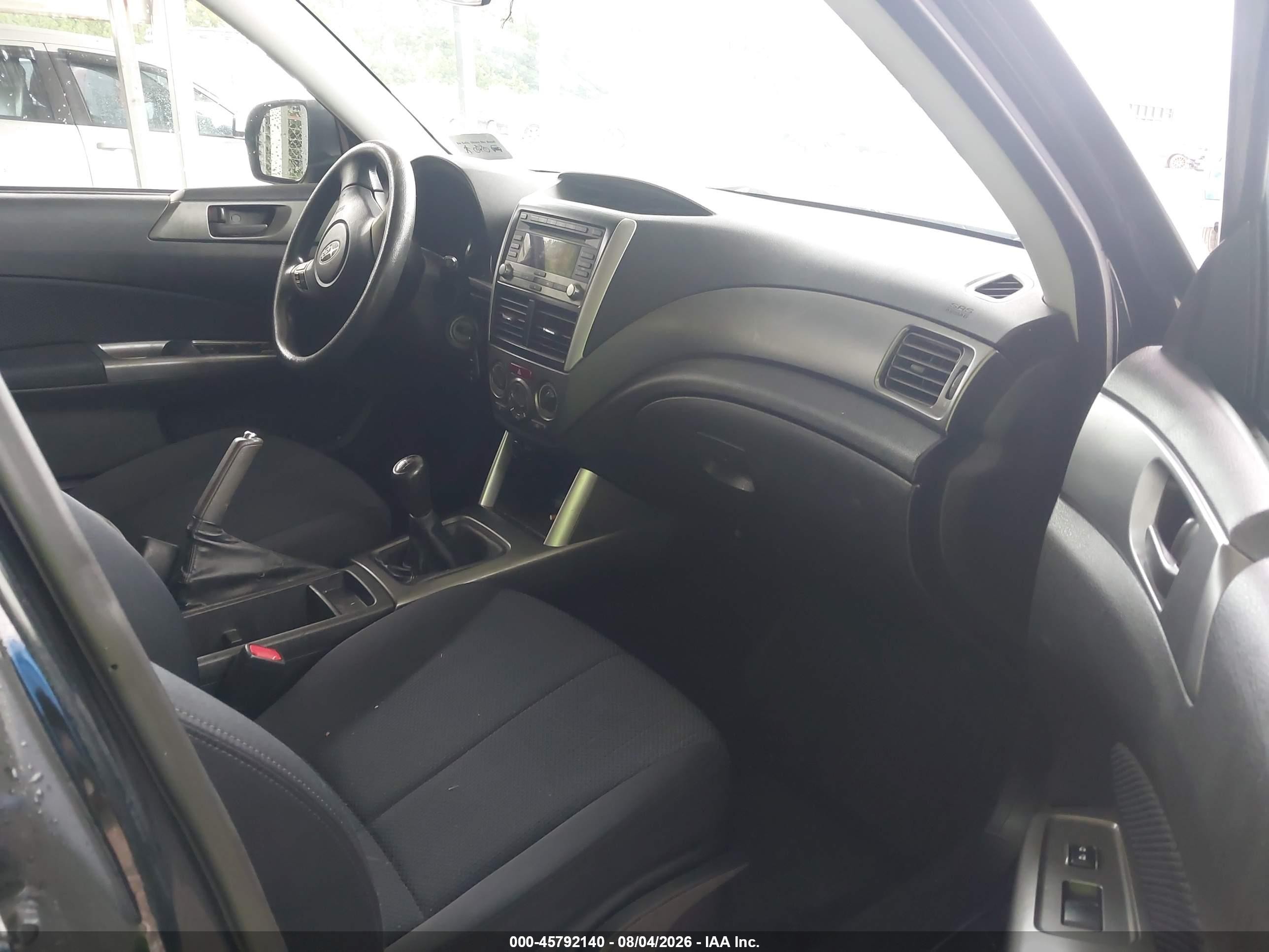 2012 Subaru Forester 2.5x Black vin: JF2SHBBC6CG433243