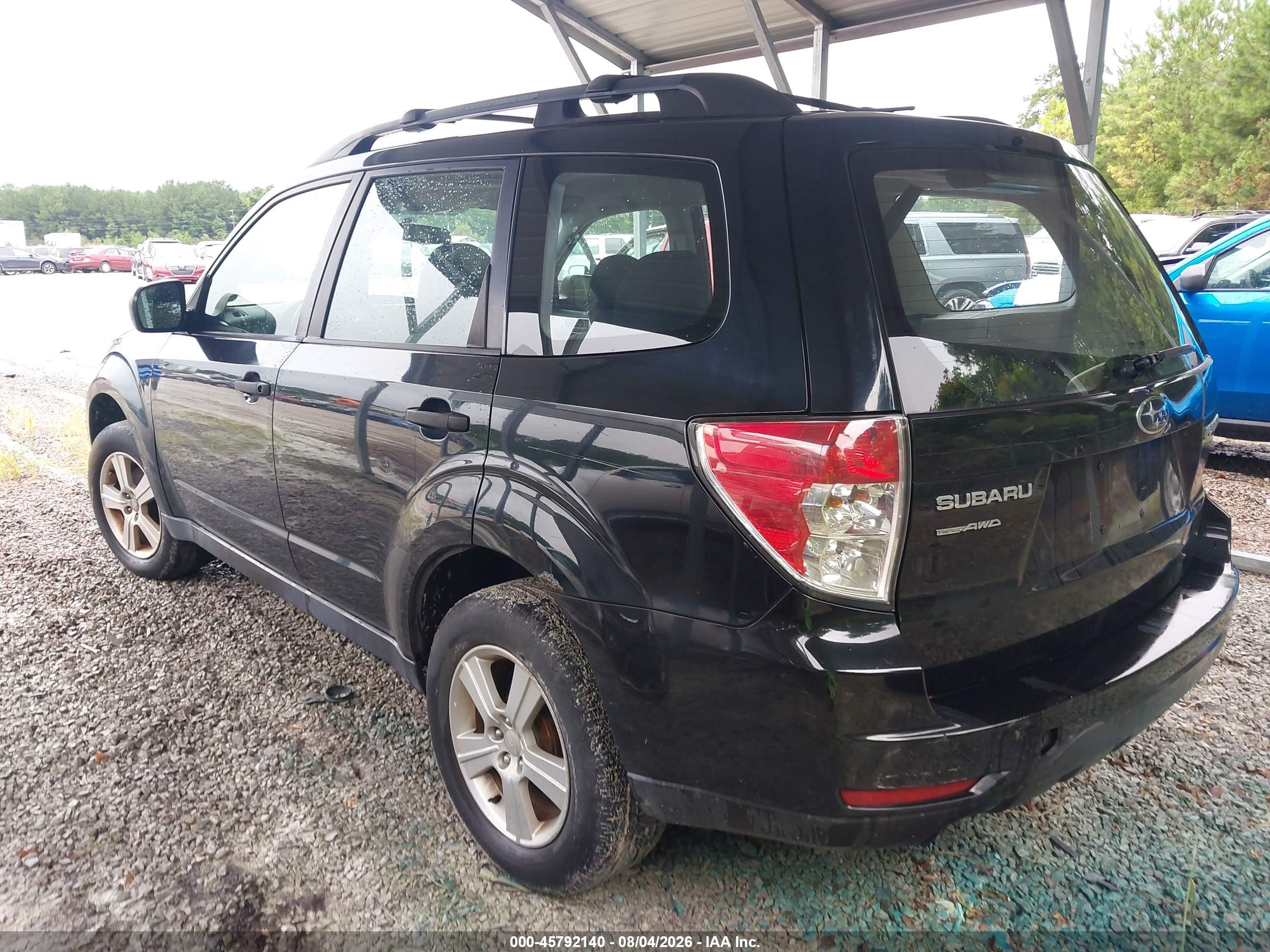 2012 Subaru Forester 2.5x Black vin: JF2SHBBC6CG433243