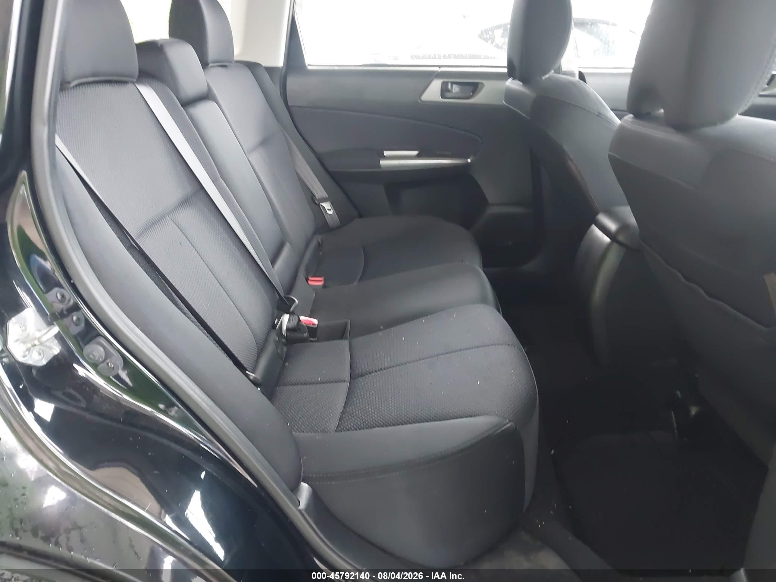 2012 Subaru Forester 2.5x Black vin: JF2SHBBC6CG433243