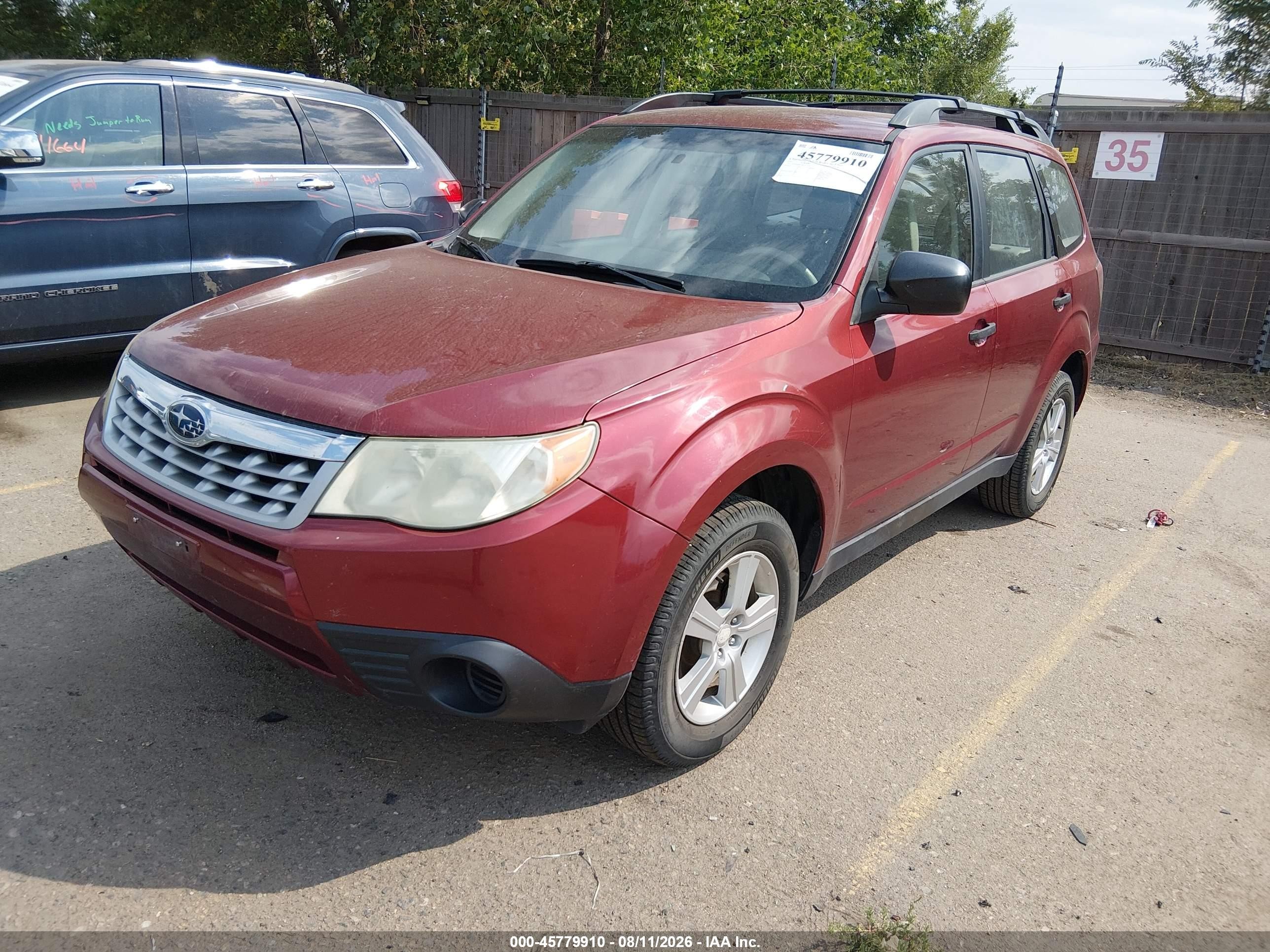 2011 Subaru Forester 2.5x Red vin: JF2SHBBC7BH752370