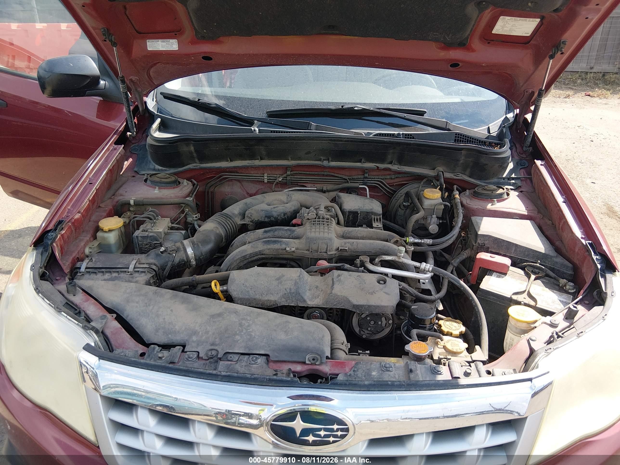 2011 Subaru Forester 2.5x Red vin: JF2SHBBC7BH752370