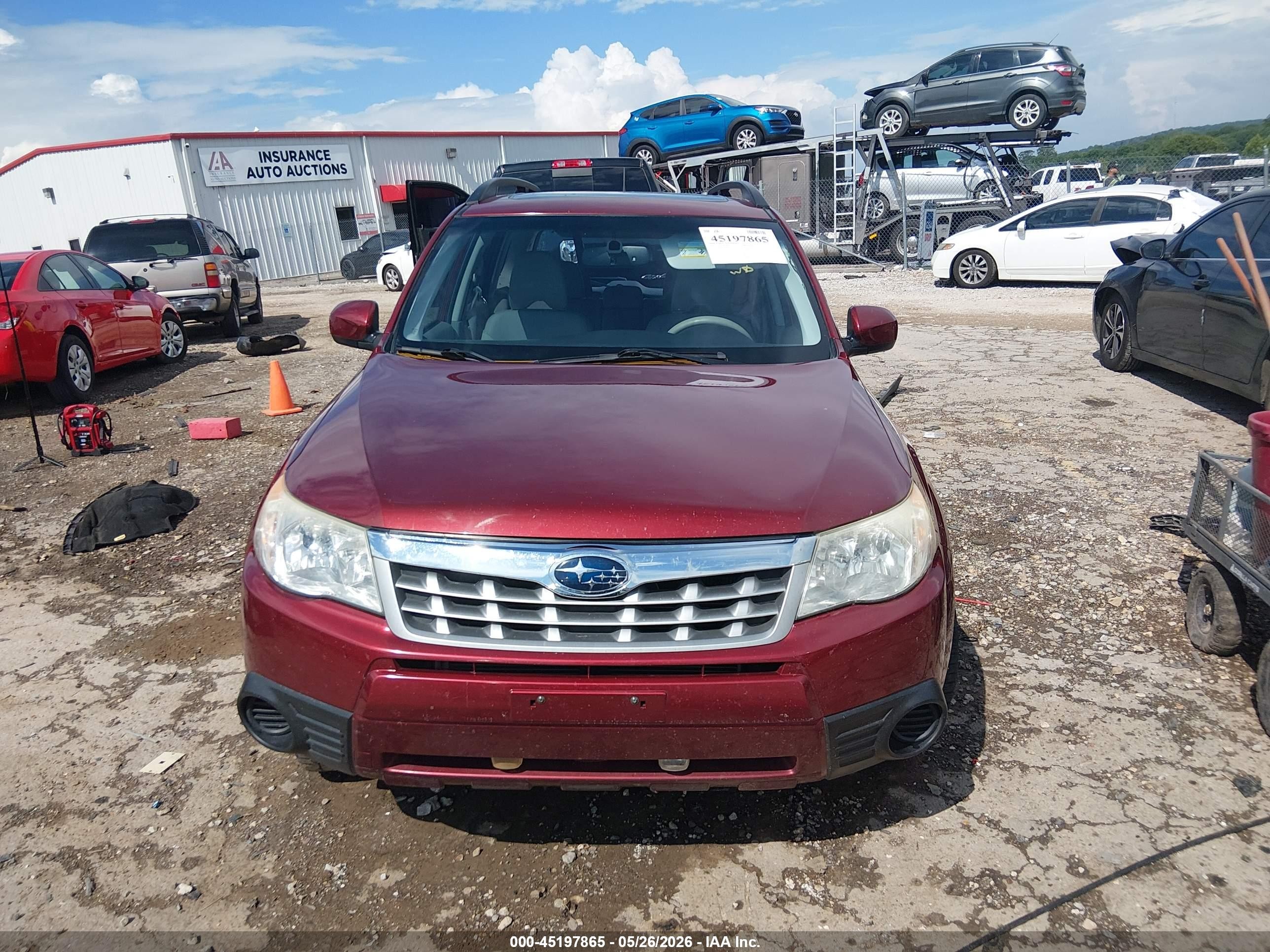 2012 Subaru Forester 2.5x Premium Red vin: JF2SHBDC2CH460611