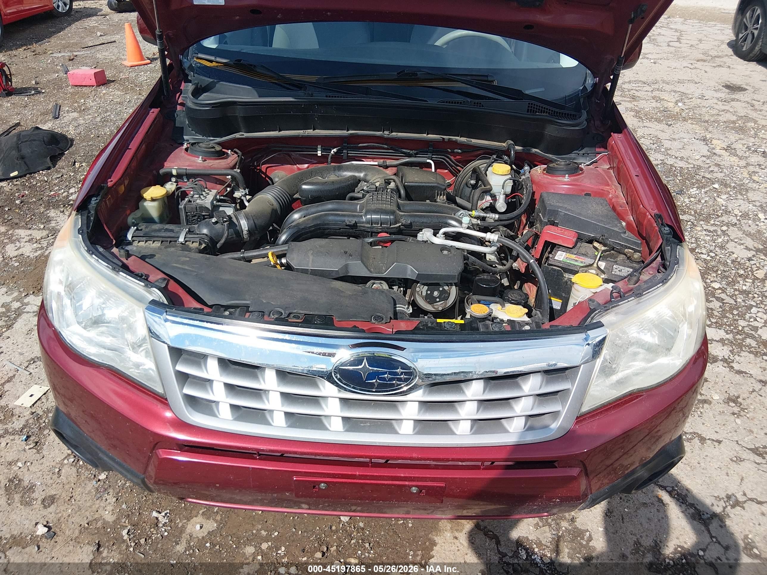 2012 Subaru Forester 2.5x Premium Red vin: JF2SHBDC2CH460611