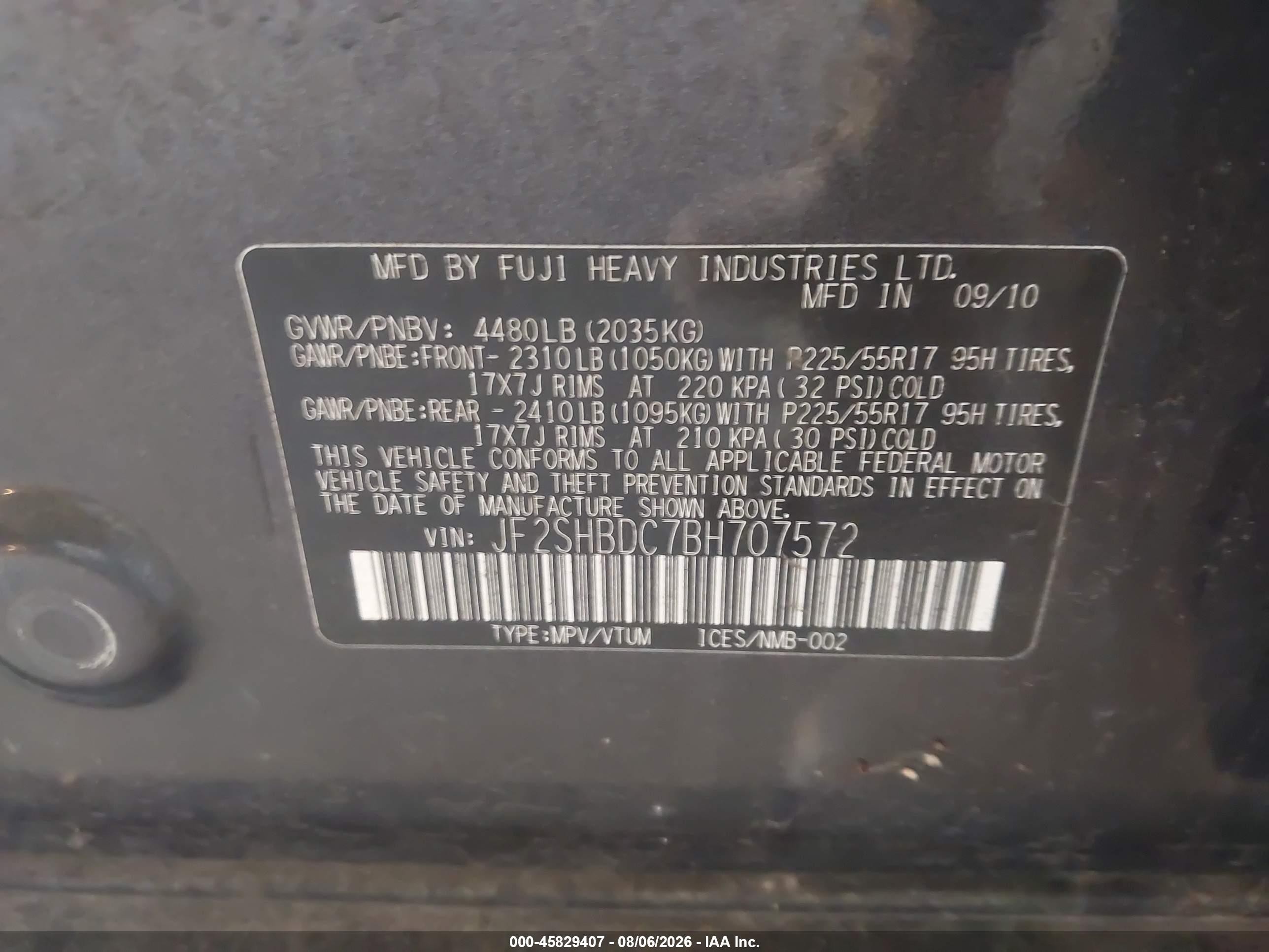 2011 Subaru Forester 2.5x Premium Gray vin: JF2SHBDC7BH707572