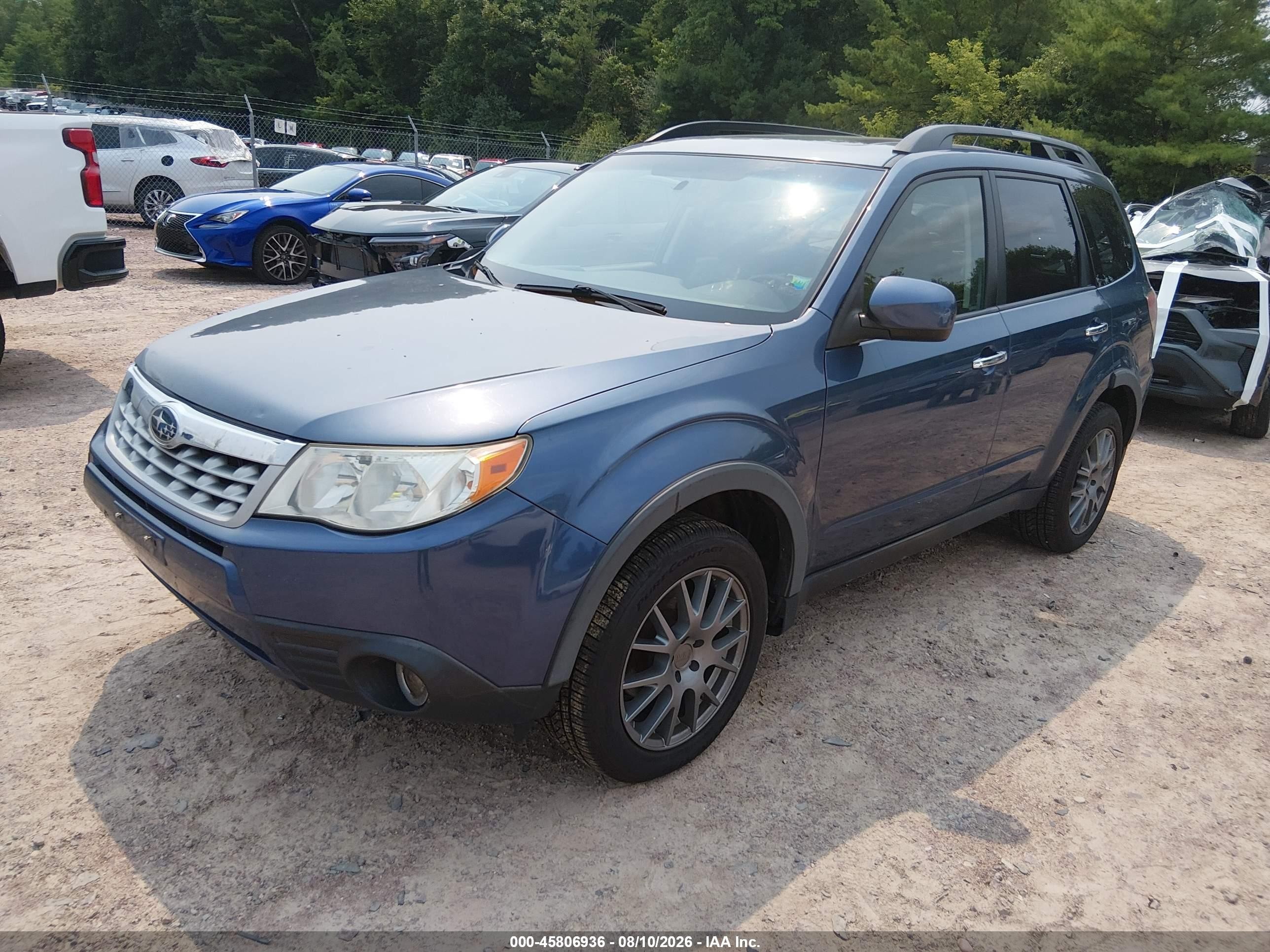 2012 Subaru Forester 2.5x Limited Light Blue vin: JF2SHBEC0CH400910