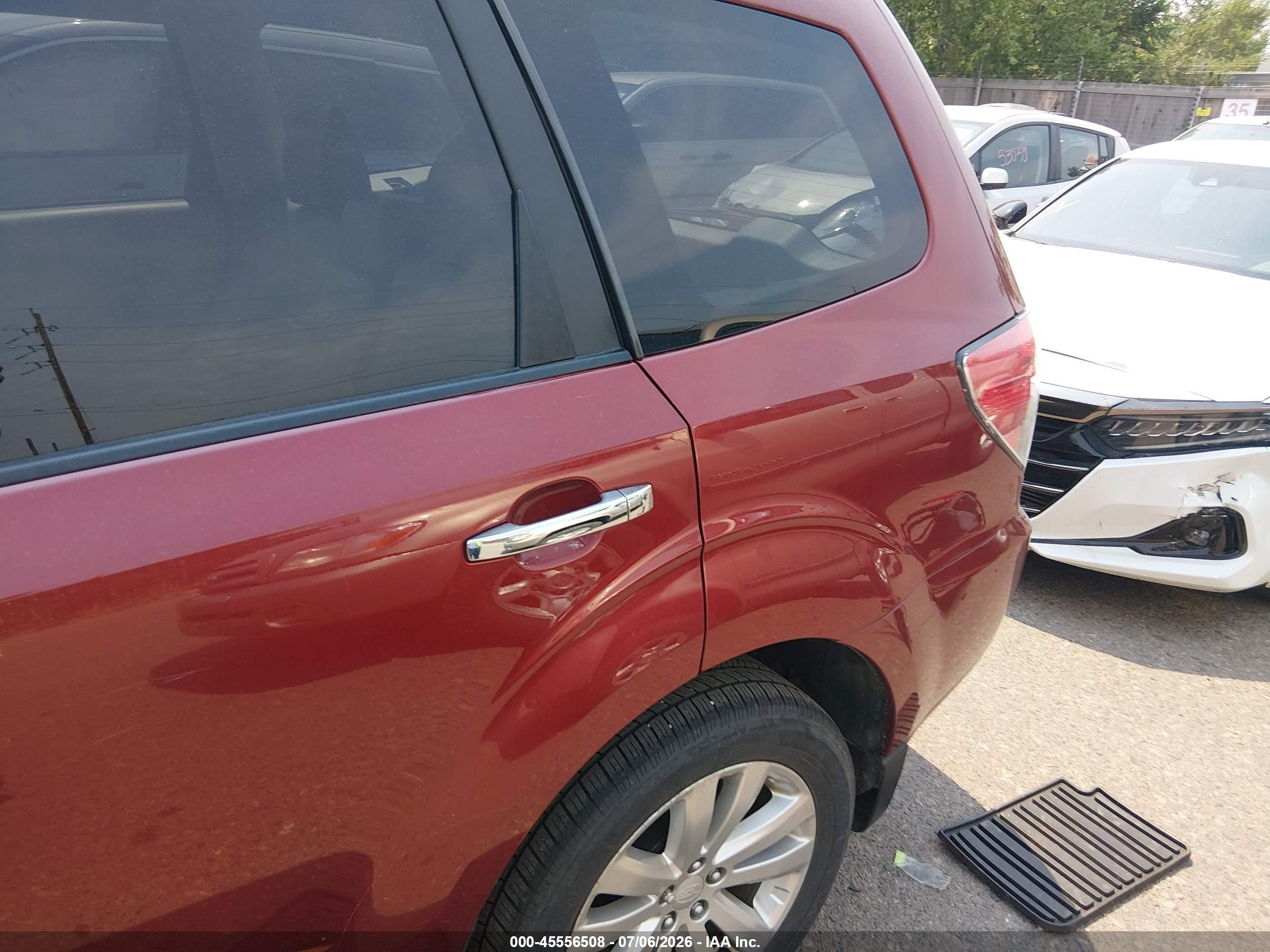 2012 Subaru Forester 2.5x Limited Красный vin: JF2SHBEC2CH444195