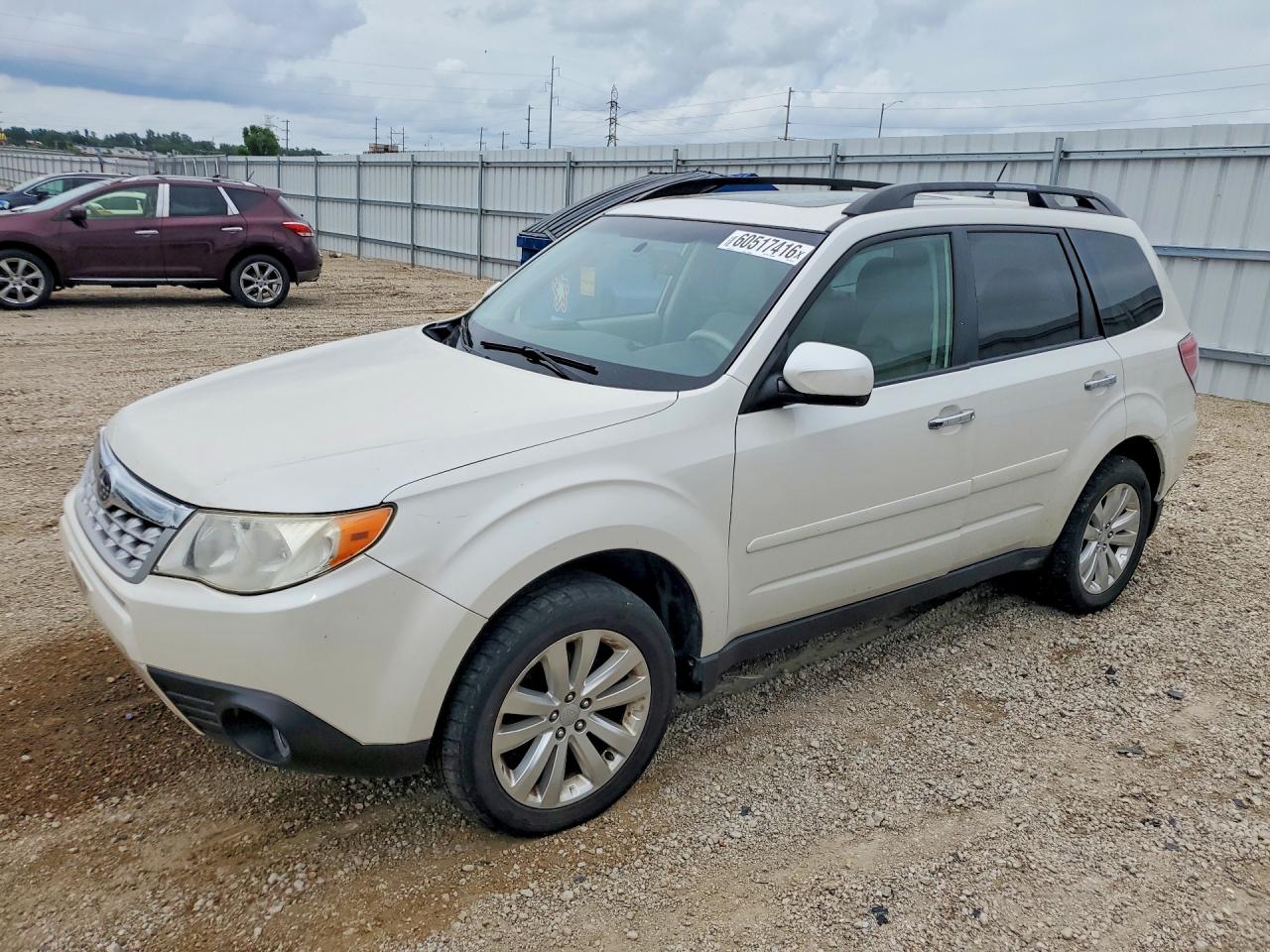 2012 Subaru Forester Limited White vin: JF2SHBEC6CH433118
