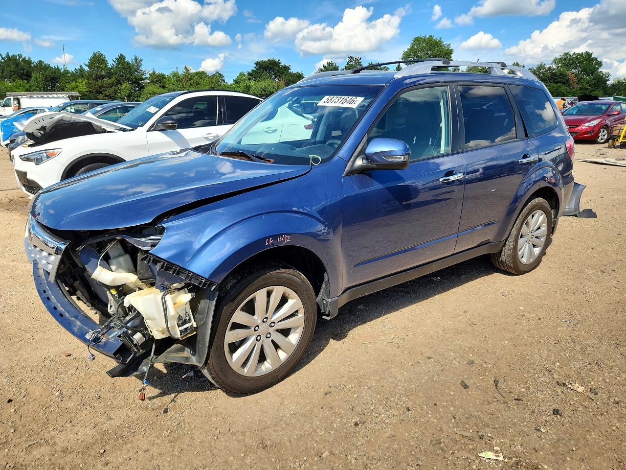 2011 Subaru Forester Touring Blue vin: JF2SHBGC6BH721944