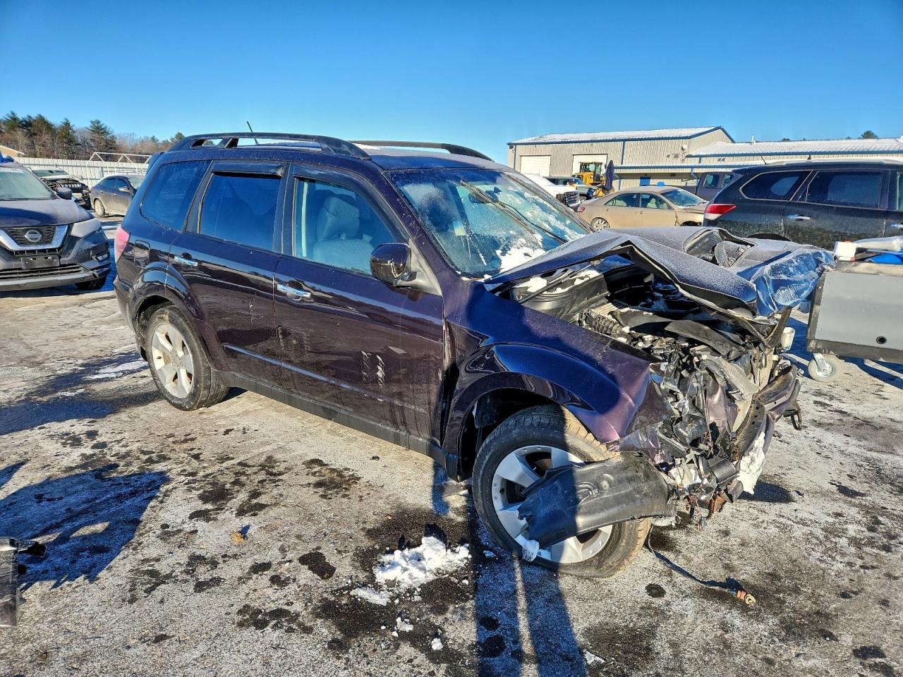 2013 Subaru Forester 2.5x Burgundy vin: JF2SHGAC0DH417694