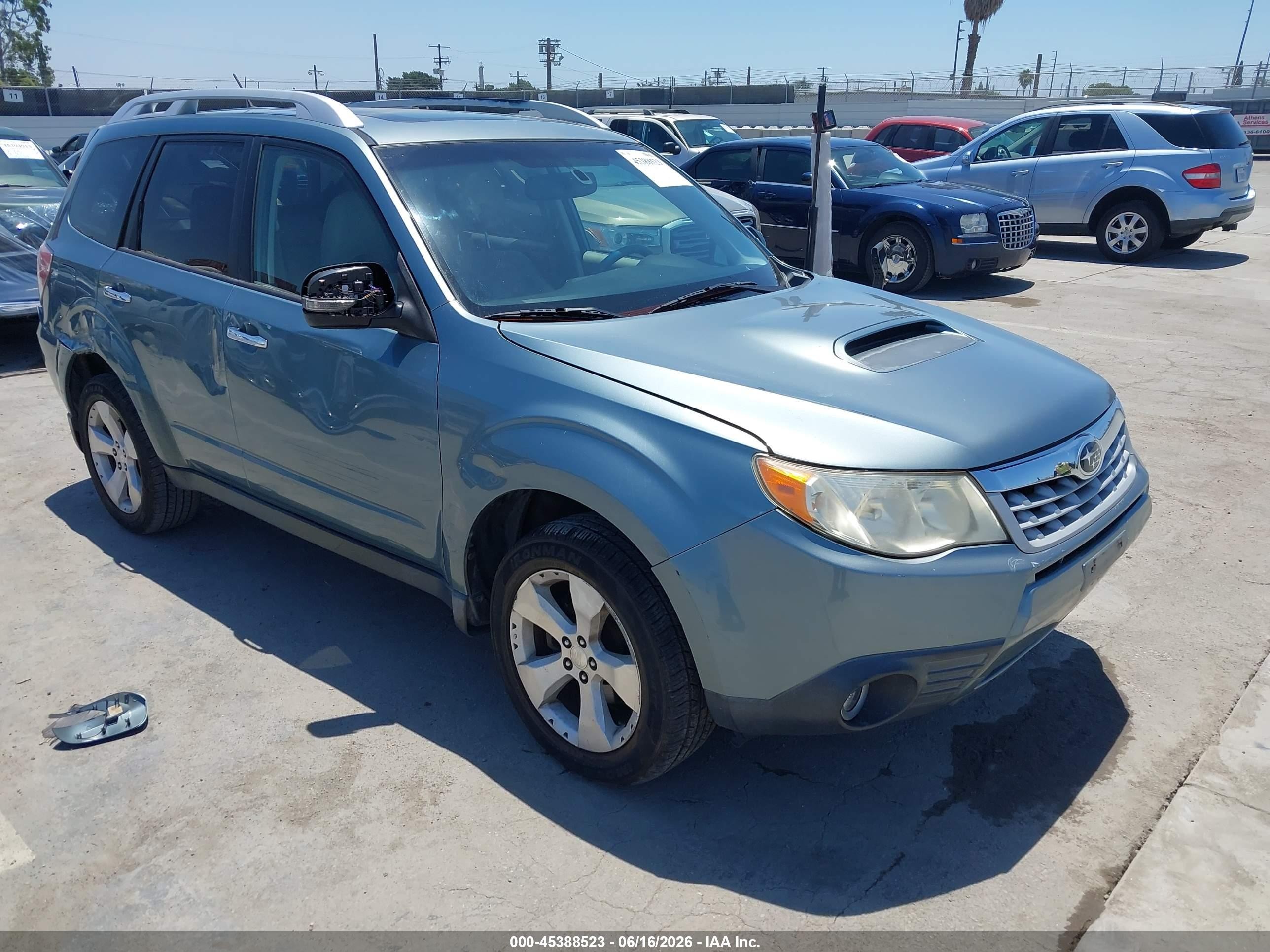 2011 Subaru Forester 2.5xt Touring Blue vin: JF2SHGGC6BH764791