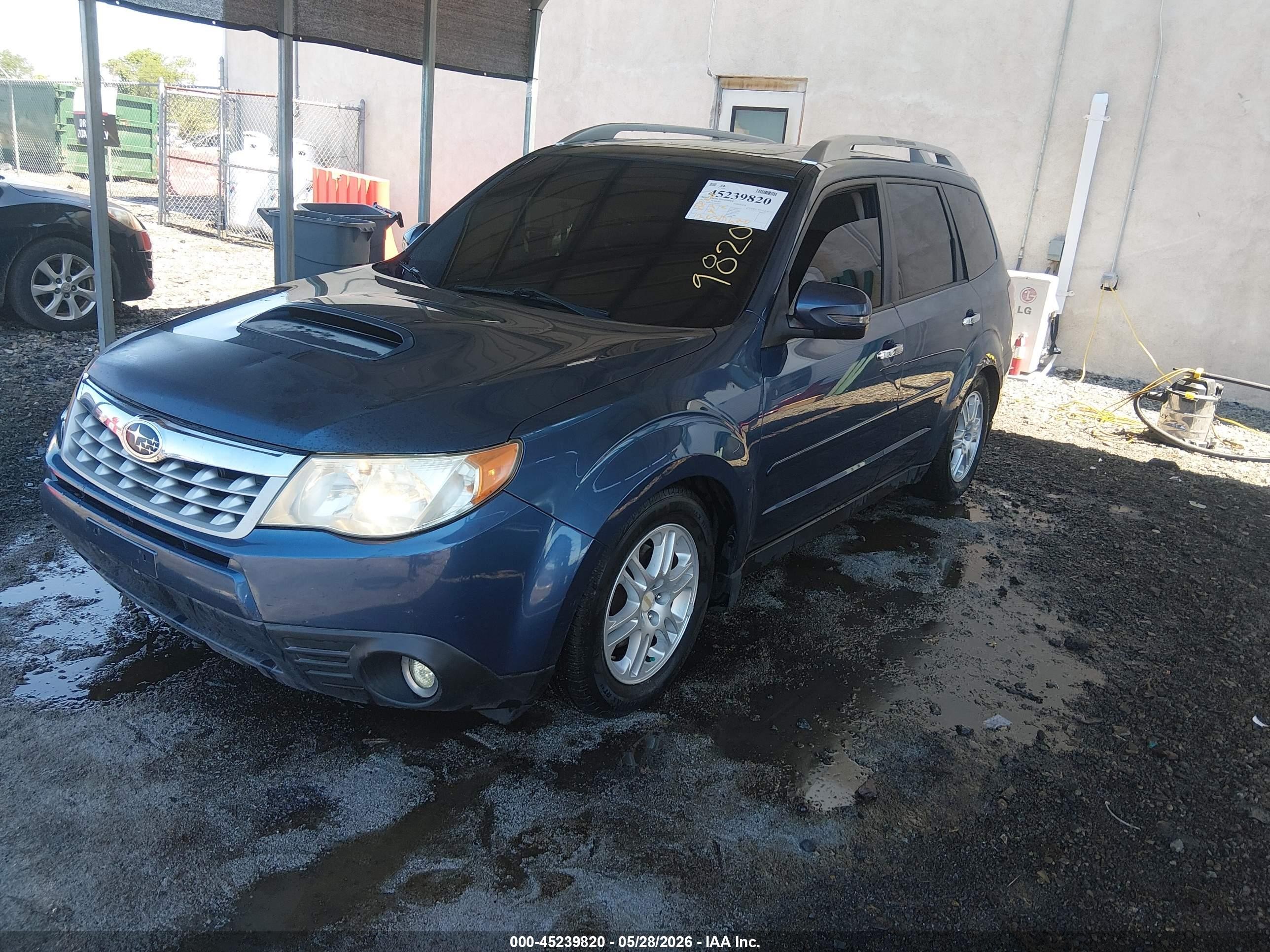 2012 Subaru Forester 2.5xt Touring Blue vin: JF2SHGHC6CH415629