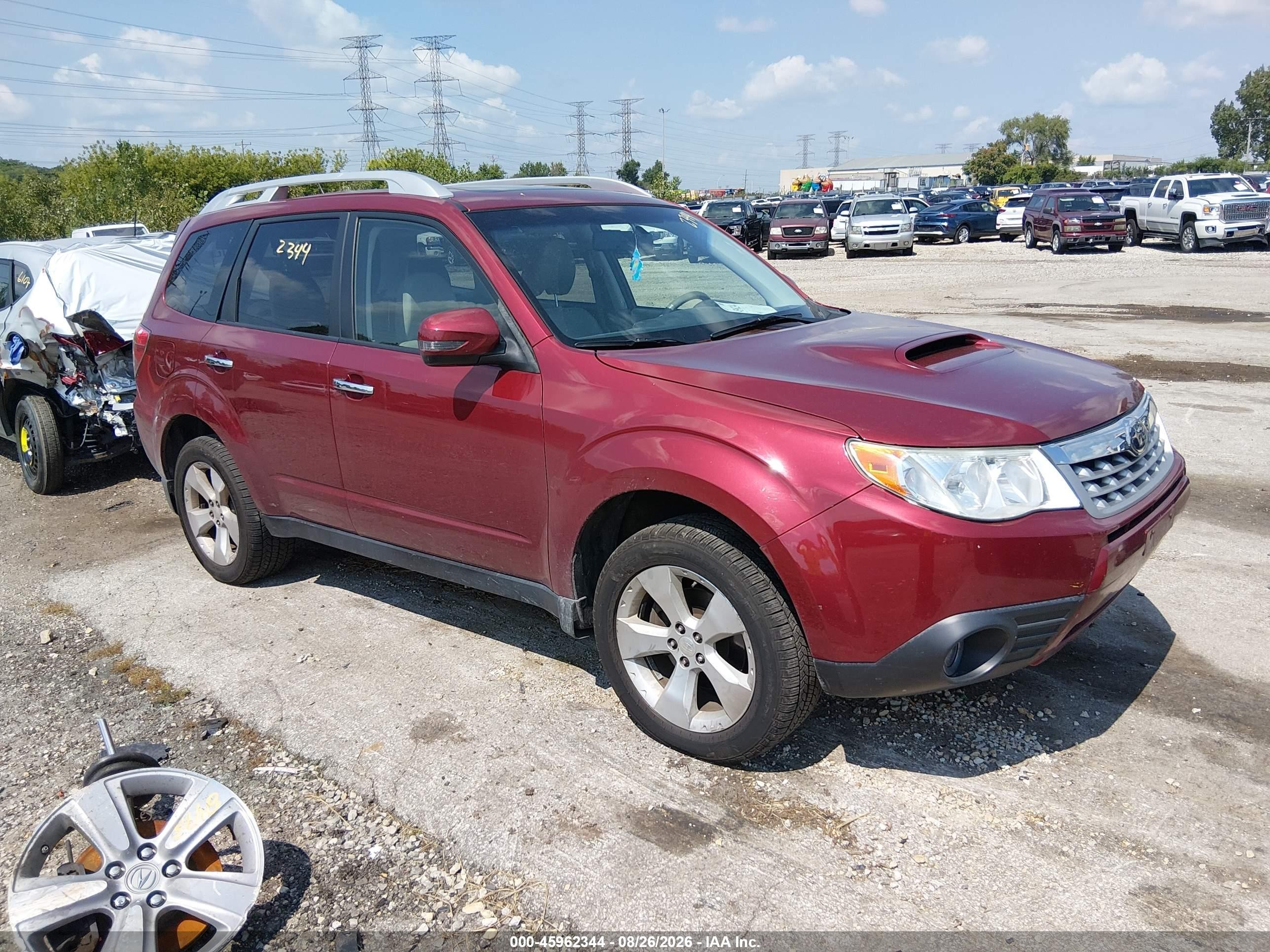 2011 Subaru Forester 2.5xt Touring Burgundy vin: JF2SHGHC9BH744131