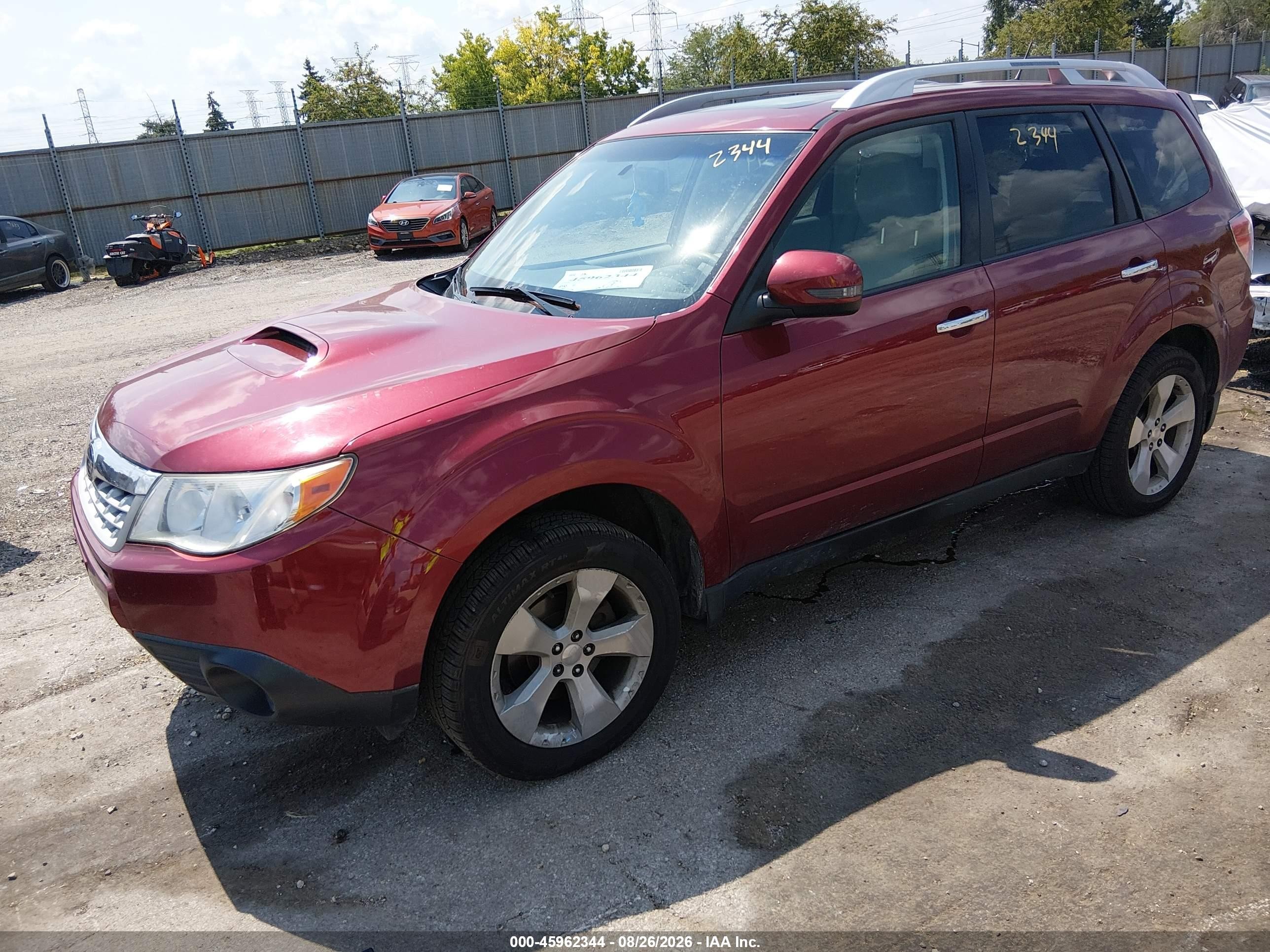 2011 Subaru Forester 2.5xt Touring Burgundy vin: JF2SHGHC9BH744131
