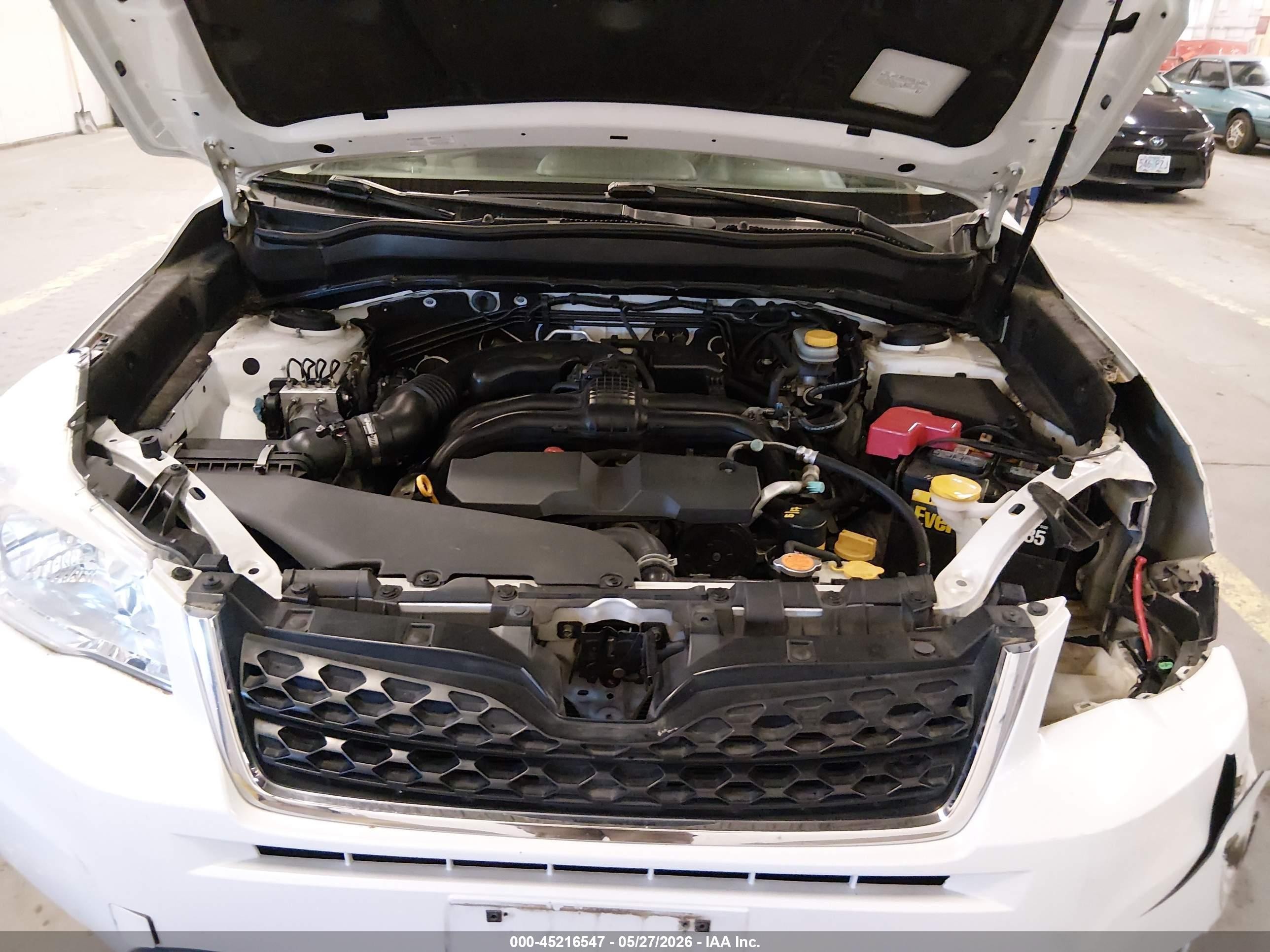 2014 Subaru Forester 2.5i Белый vin: JF2SJAAC0EH428066