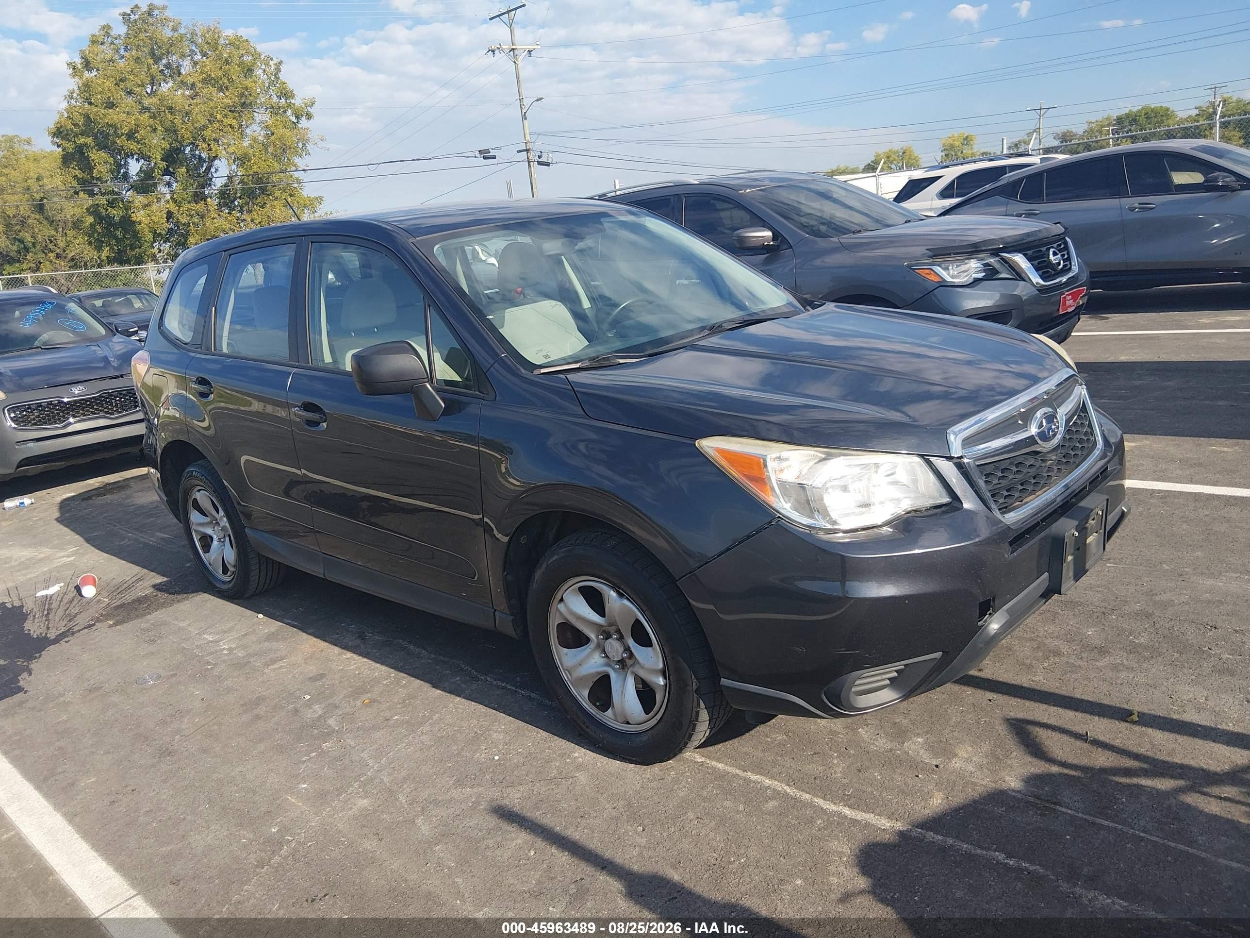 2014 Subaru Forester 2.5i Black vin: JF2SJAAC0EH441061