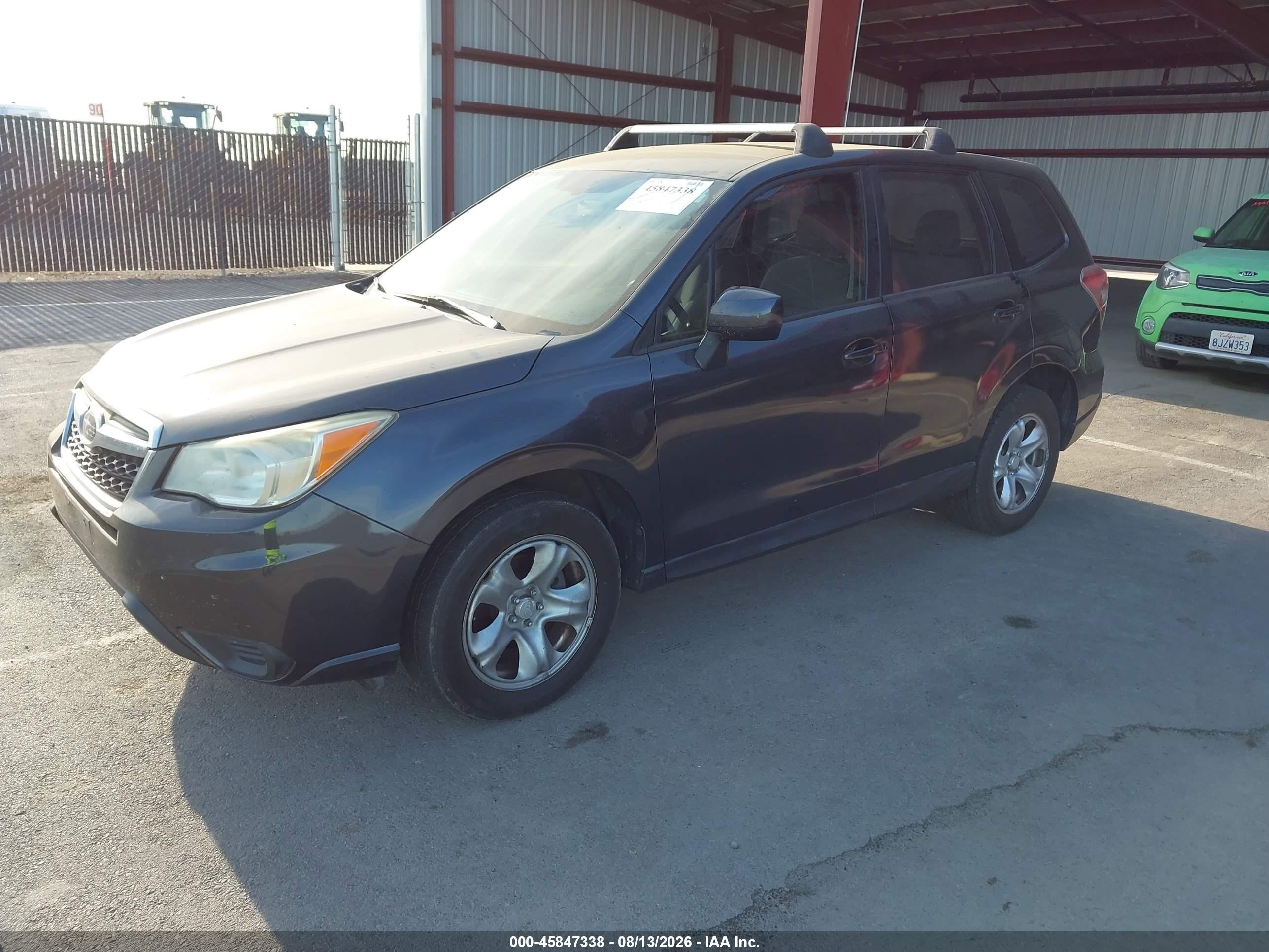 2014 Subaru Forester 2.5i Gray vin: JF2SJAAC0EH445465