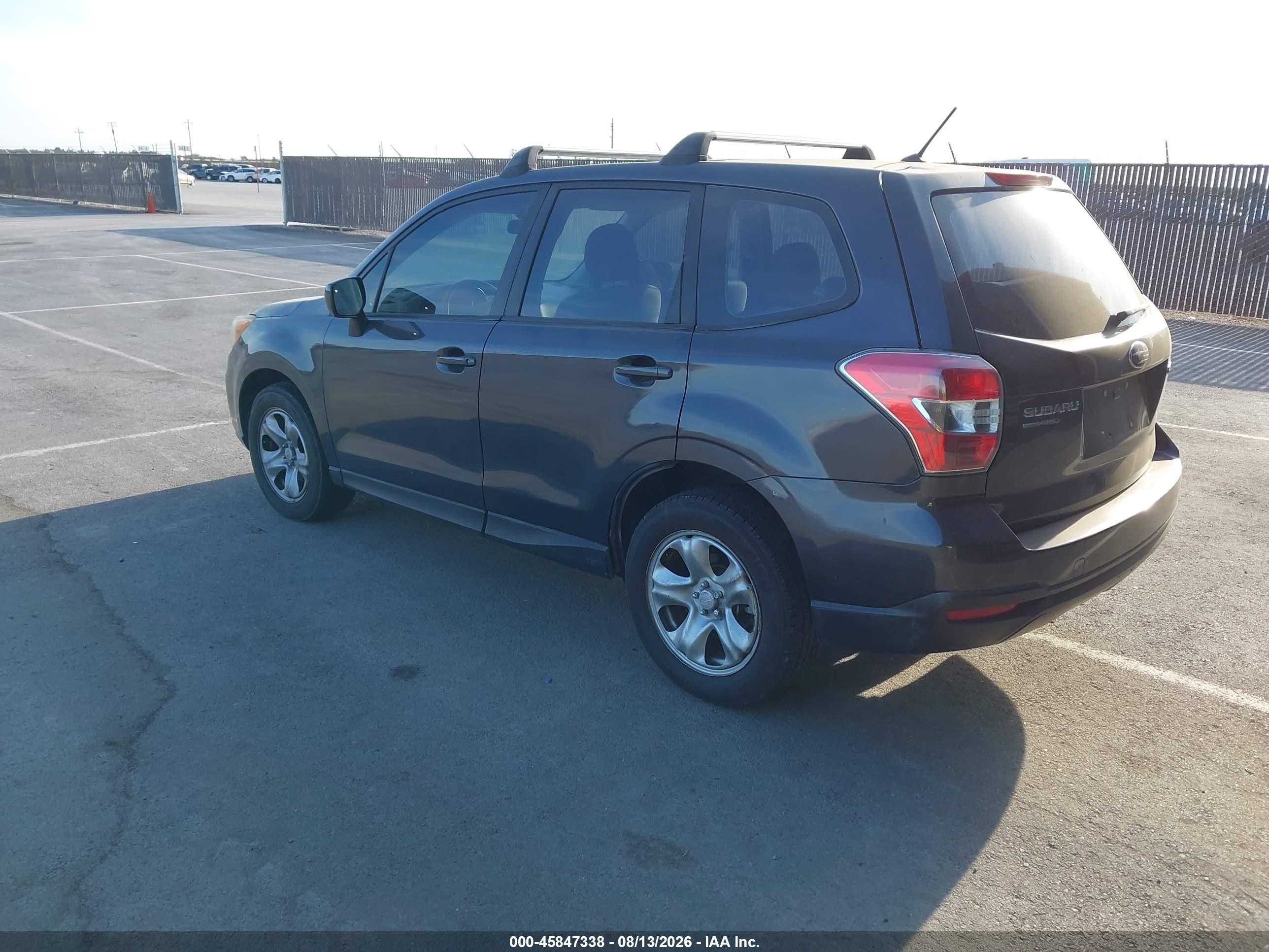 2014 Subaru Forester 2.5i Gray vin: JF2SJAAC0EH445465