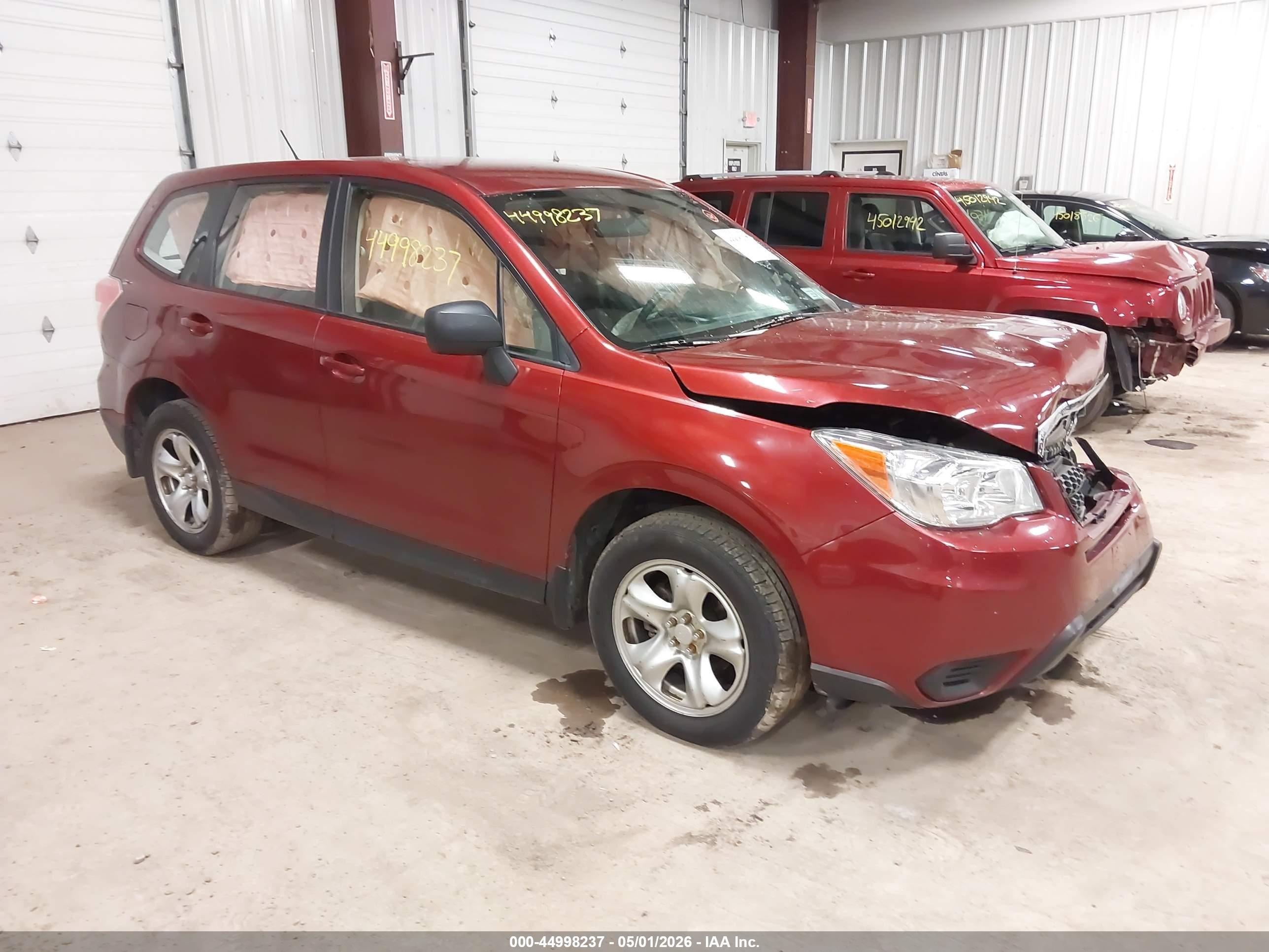 2014 Subaru Forester 2.5i Красный vin: JF2SJAAC0EH445921