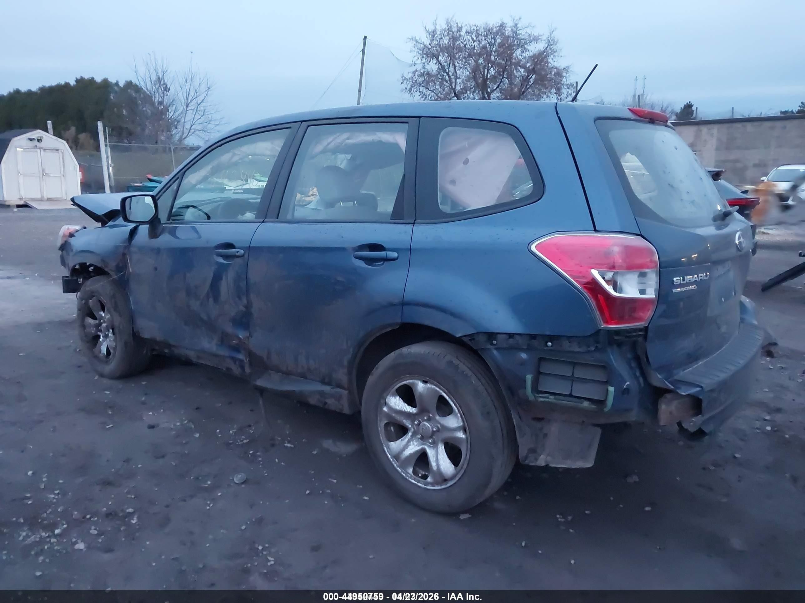 2014 Subaru Forester 2.5i Синий vin: JF2SJAAC0EH447801