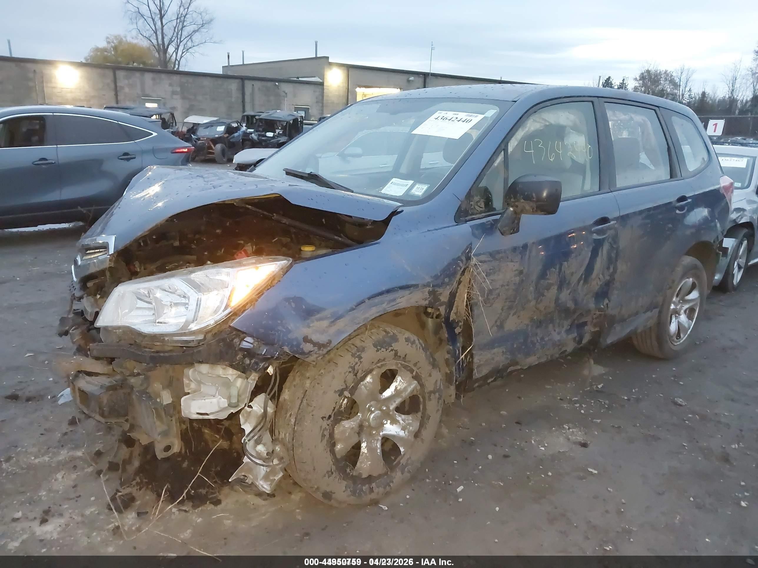 2014 Subaru Forester 2.5i Синий vin: JF2SJAAC0EH447801