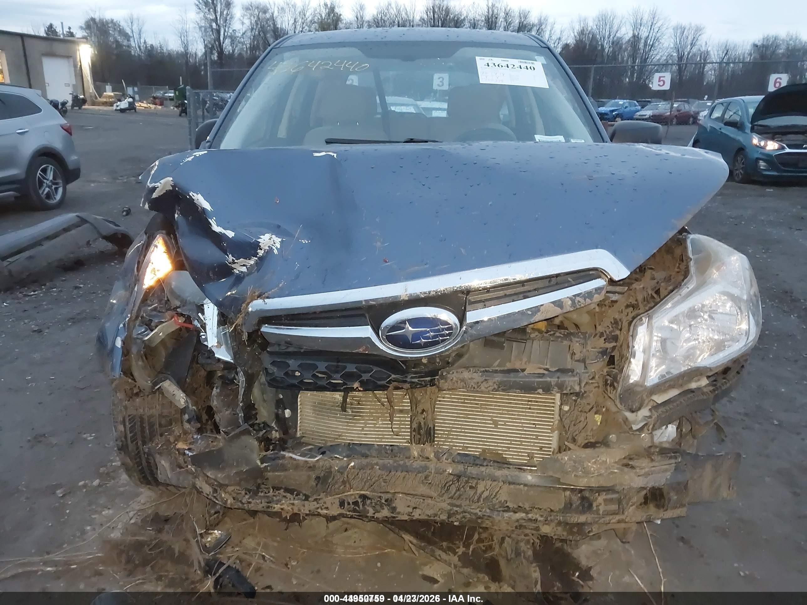 2014 Subaru Forester 2.5i Синий vin: JF2SJAAC0EH447801