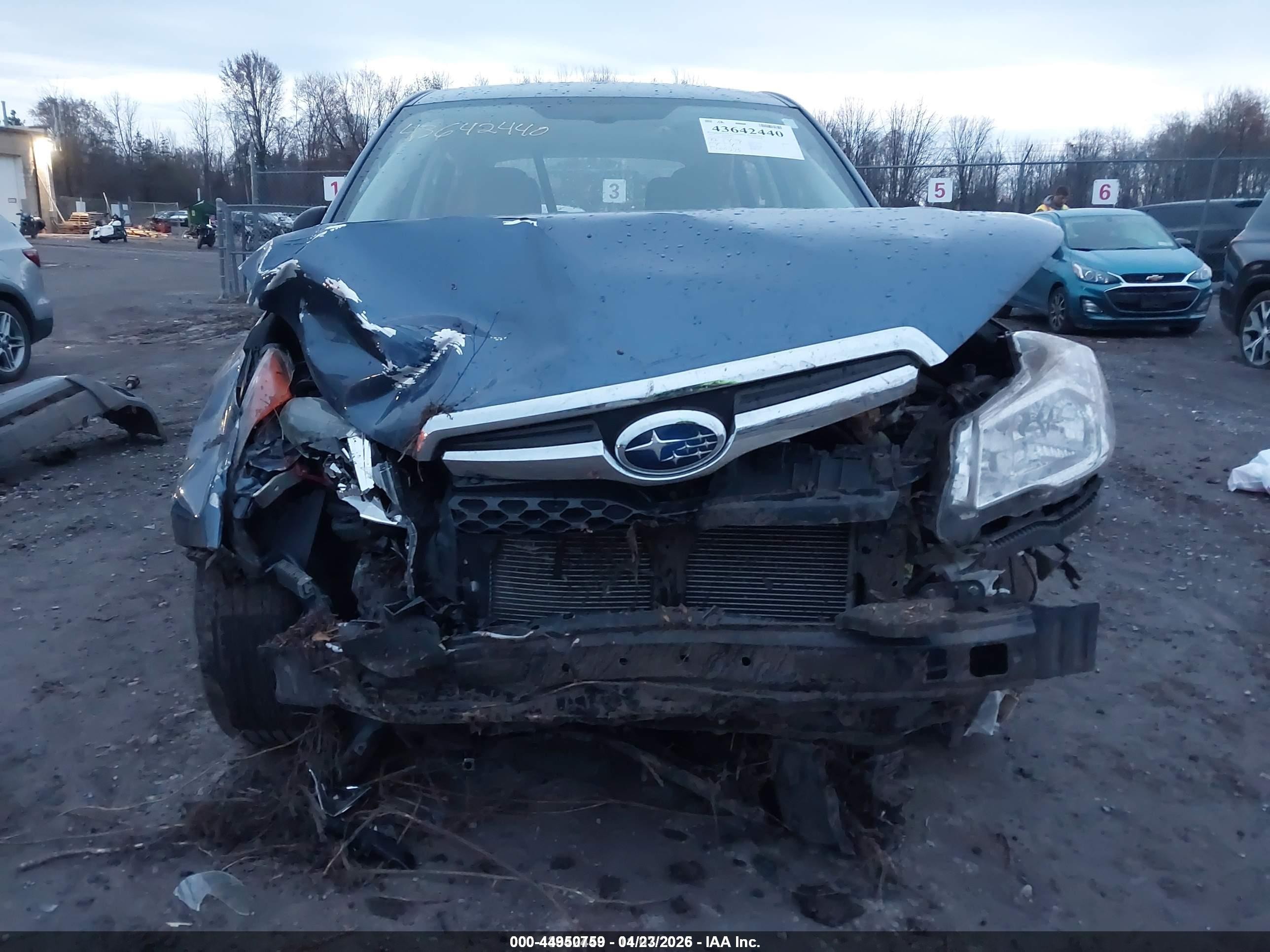 2014 Subaru Forester 2.5i Синий vin: JF2SJAAC0EH447801