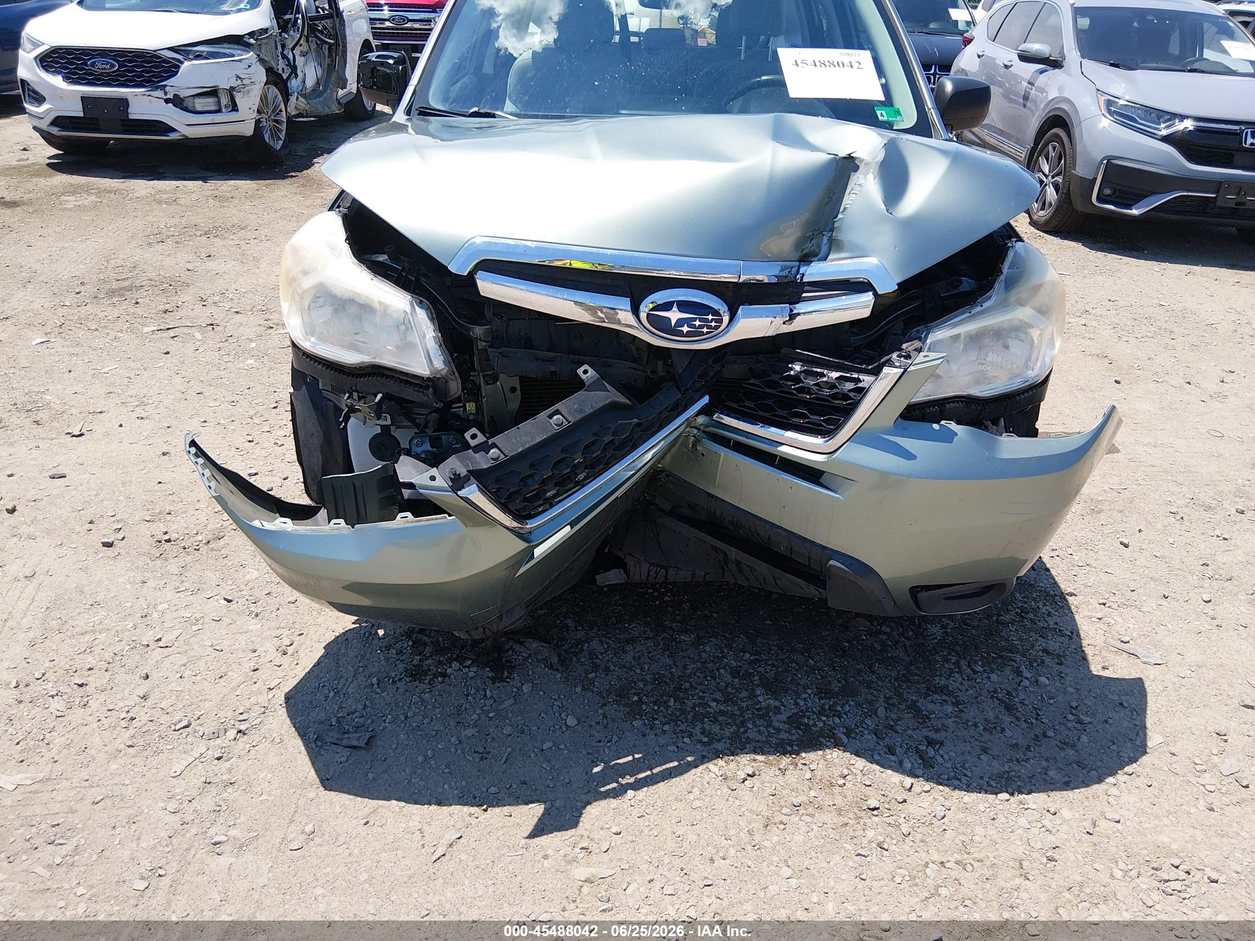 2014 Subaru Forester 2.5i Green vin: JF2SJAAC0EH470785
