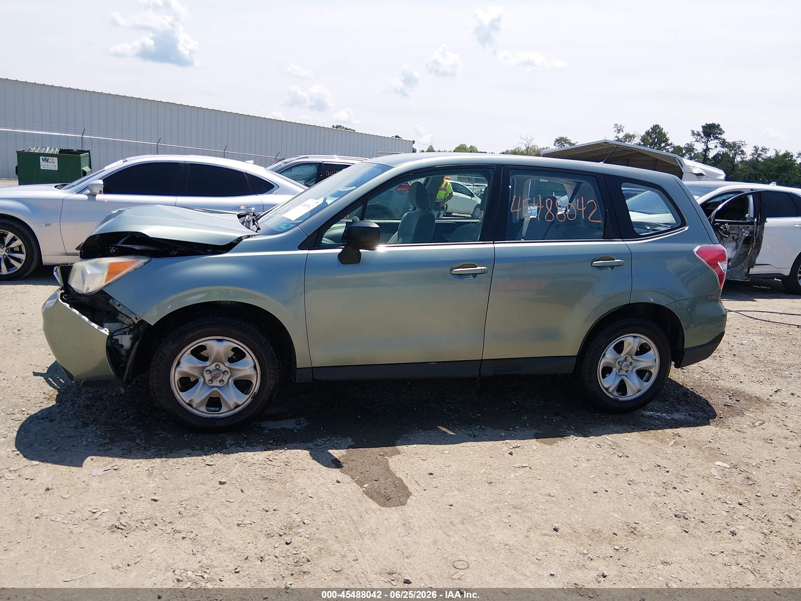 2014 Subaru Forester 2.5i Green vin: JF2SJAAC0EH470785