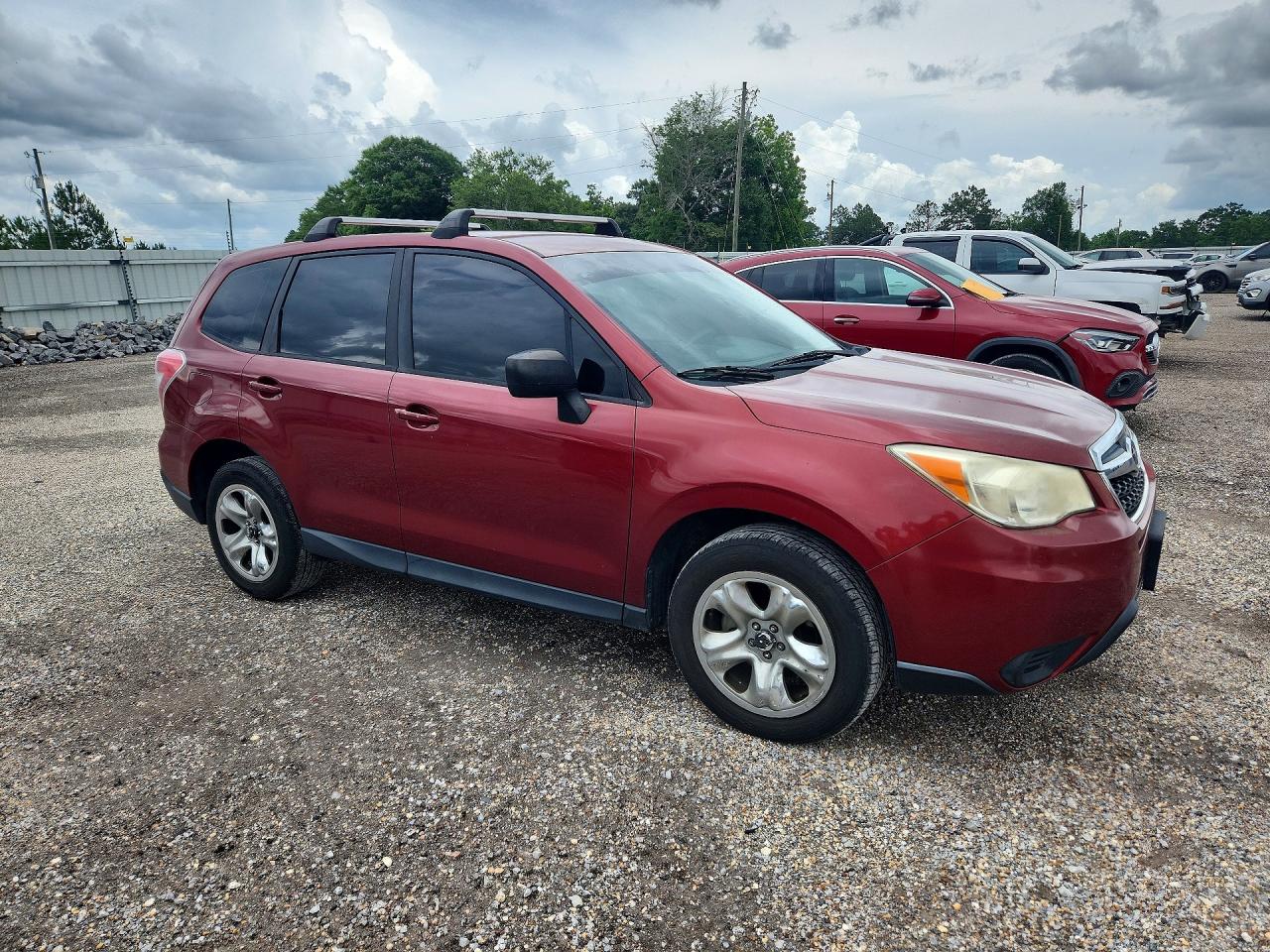 2014 Subaru Forester 2.5i Red vin: JF2SJAAC0EH471547