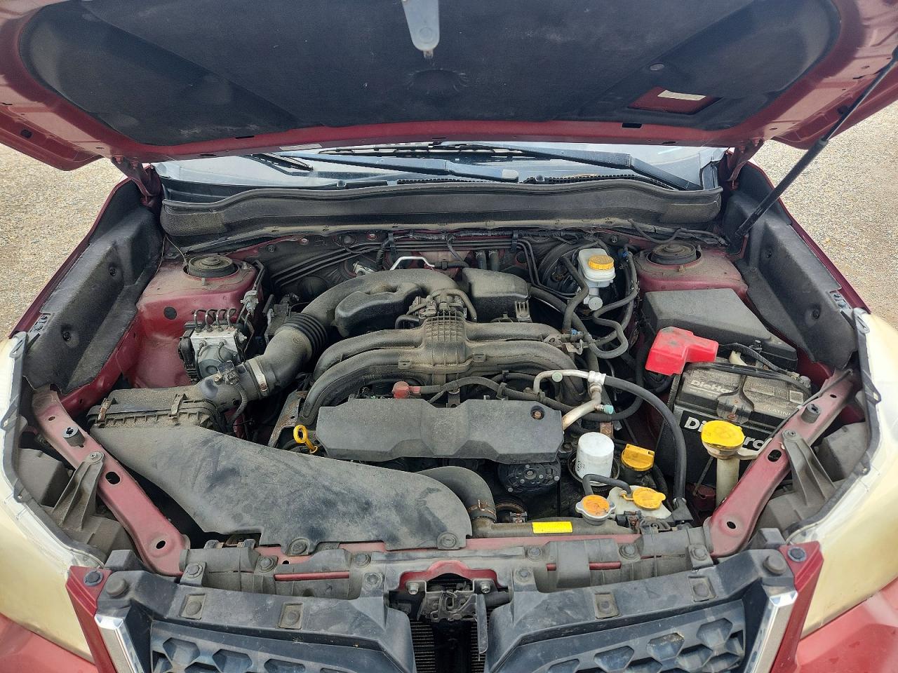 2014 Subaru Forester 2.5i Red vin: JF2SJAAC0EH471547