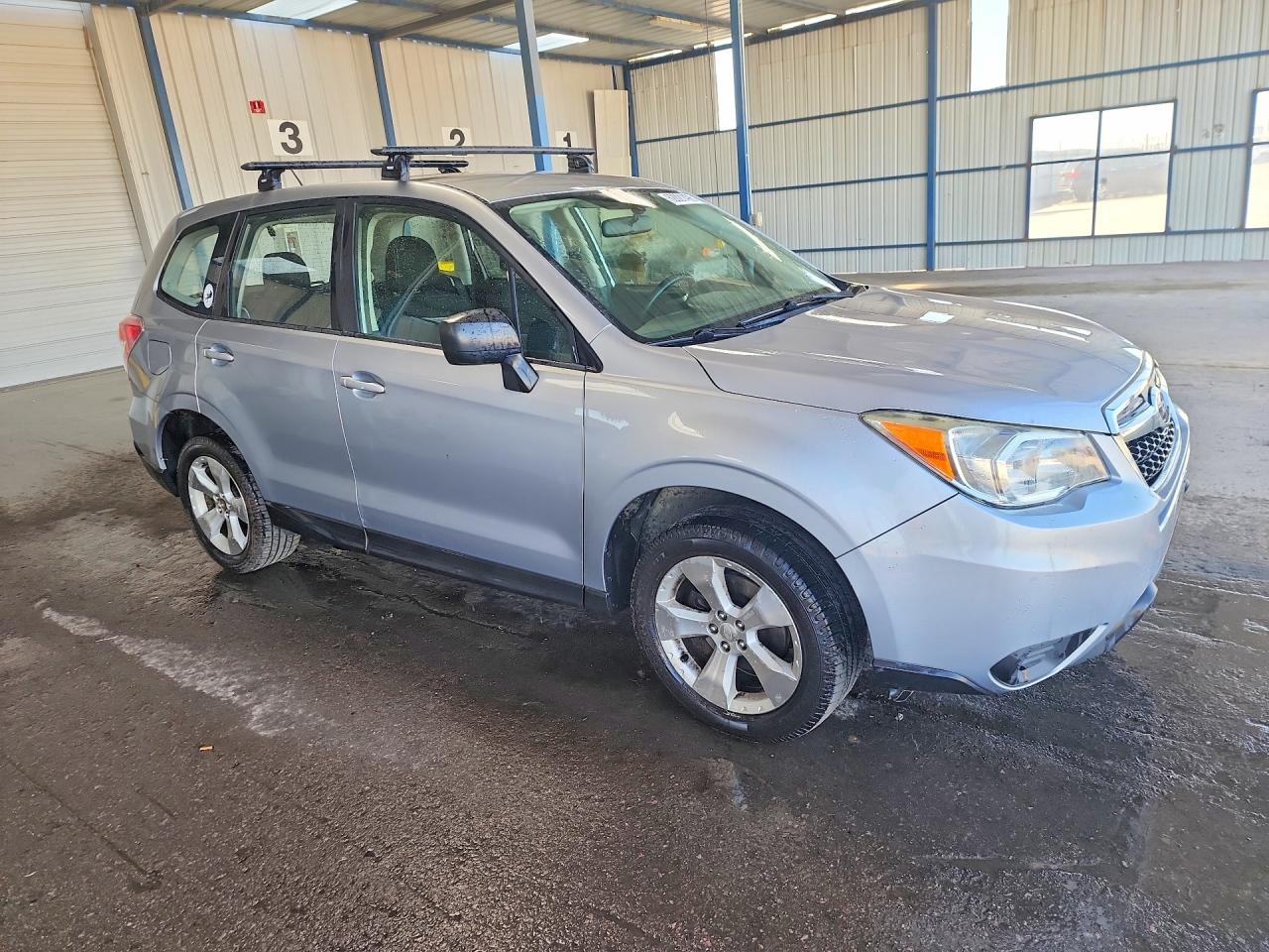 2014 Subaru Forester 2.5i Серебряный vin: JF2SJAAC0EH490518