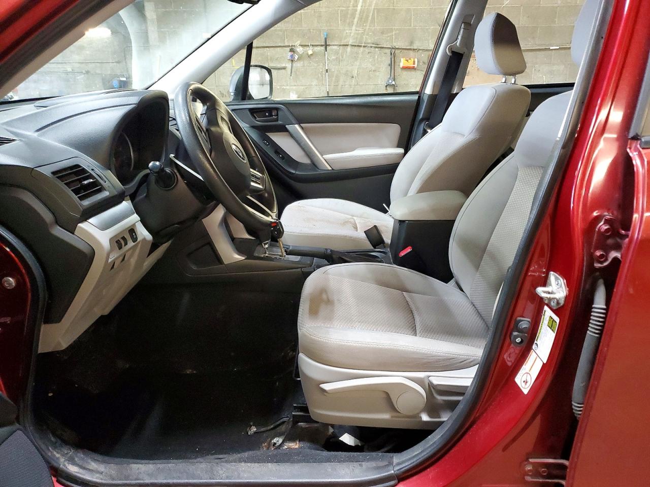 2014 Subaru Forester 2.5i Burgundy vin: JF2SJAAC0EH509519