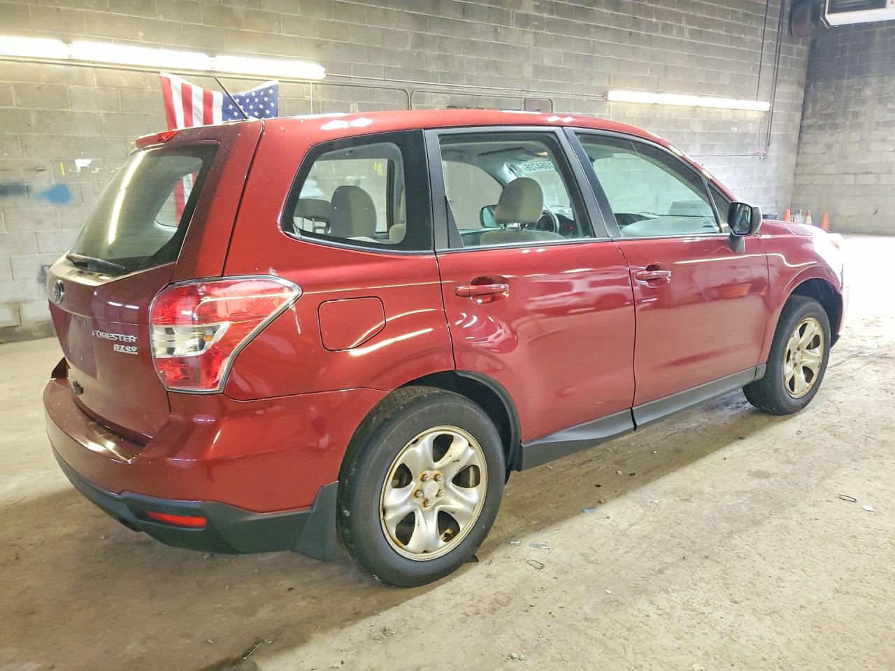 2014 Subaru Forester 2.5i Burgundy vin: JF2SJAAC0EH509519