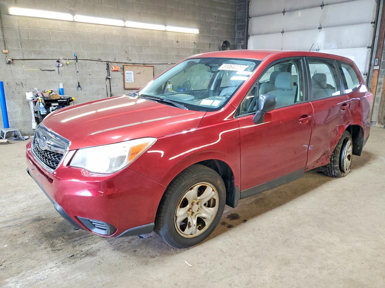 2014 Subaru Forester 2.5i Burgundy vin: JF2SJAAC0EH509519