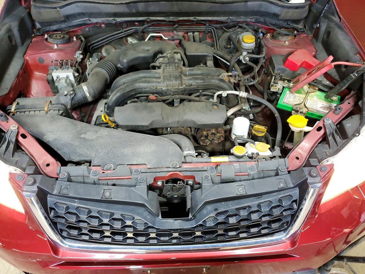 2014 Subaru Forester 2.5i Burgundy vin: JF2SJAAC0EH509519
