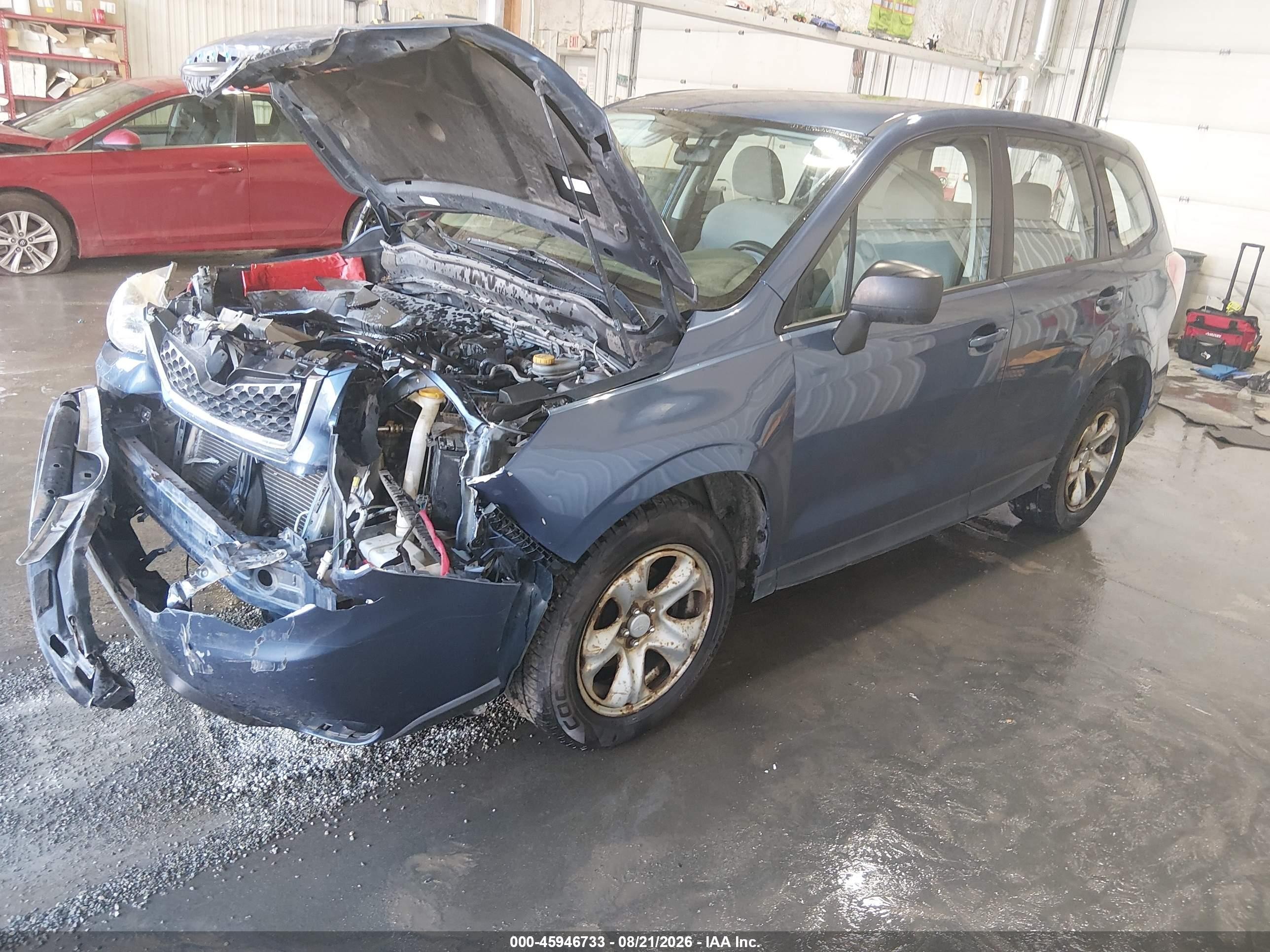 2014 Subaru Forester 2.5i Синий vin: JF2SJAAC1EH428187
