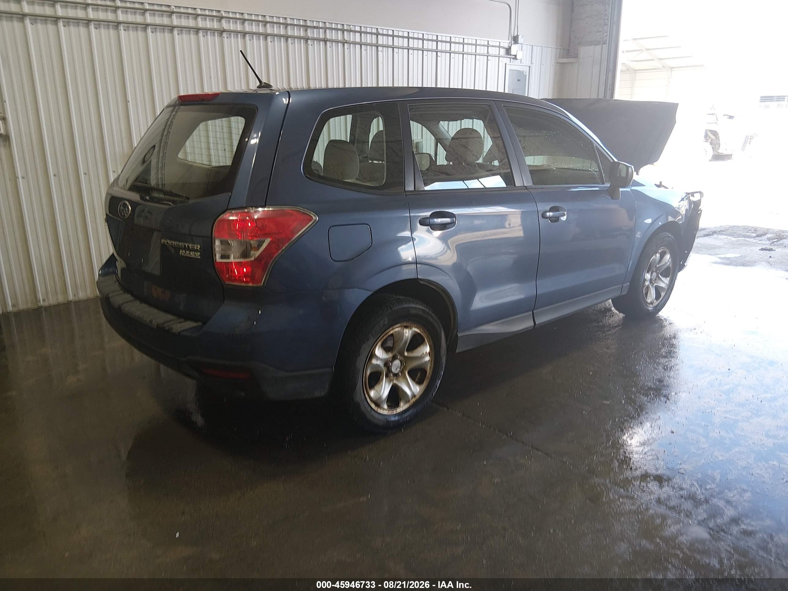 2014 Subaru Forester 2.5i Синий vin: JF2SJAAC1EH428187