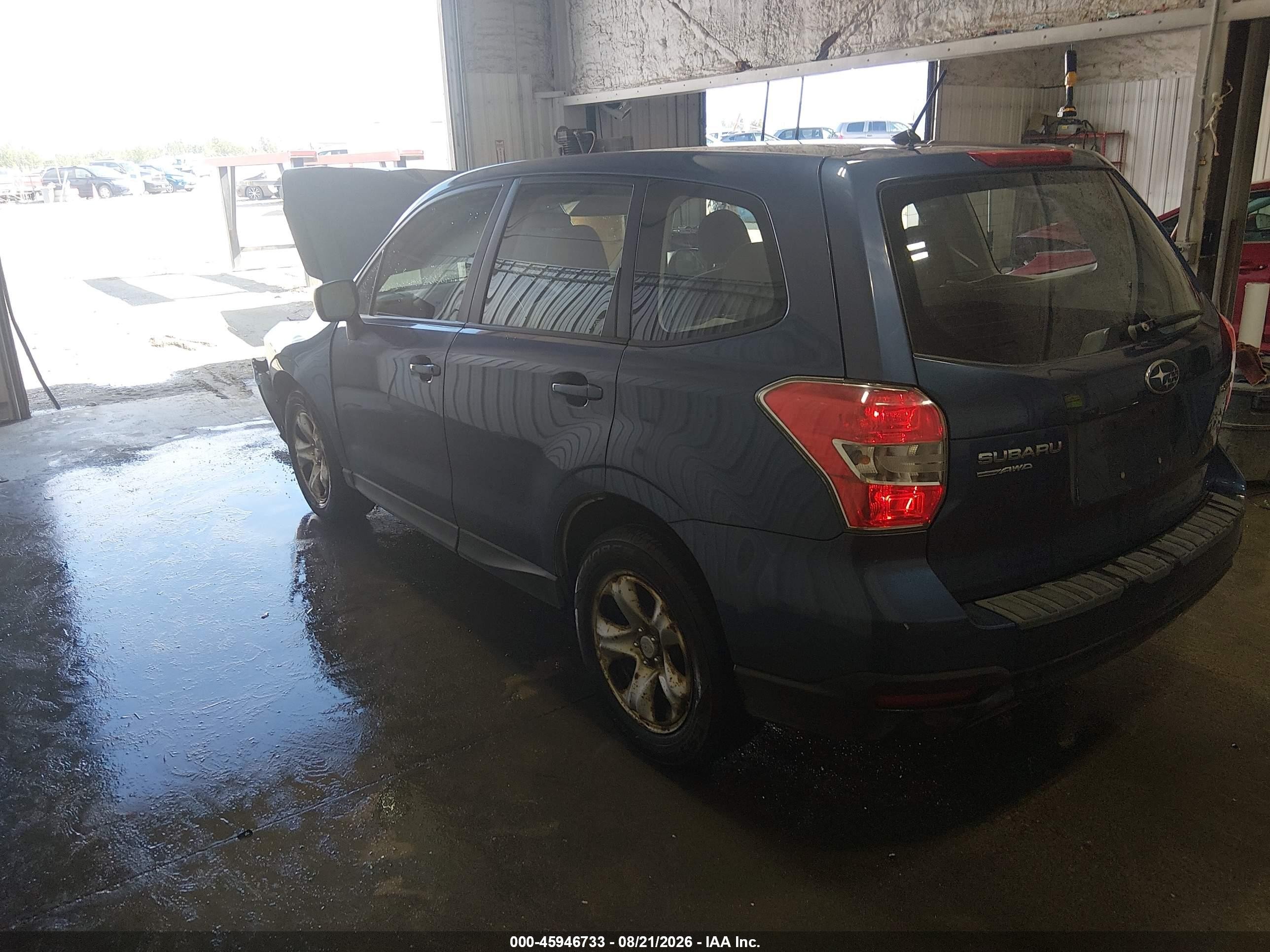 2014 Subaru Forester 2.5i Синий vin: JF2SJAAC1EH428187