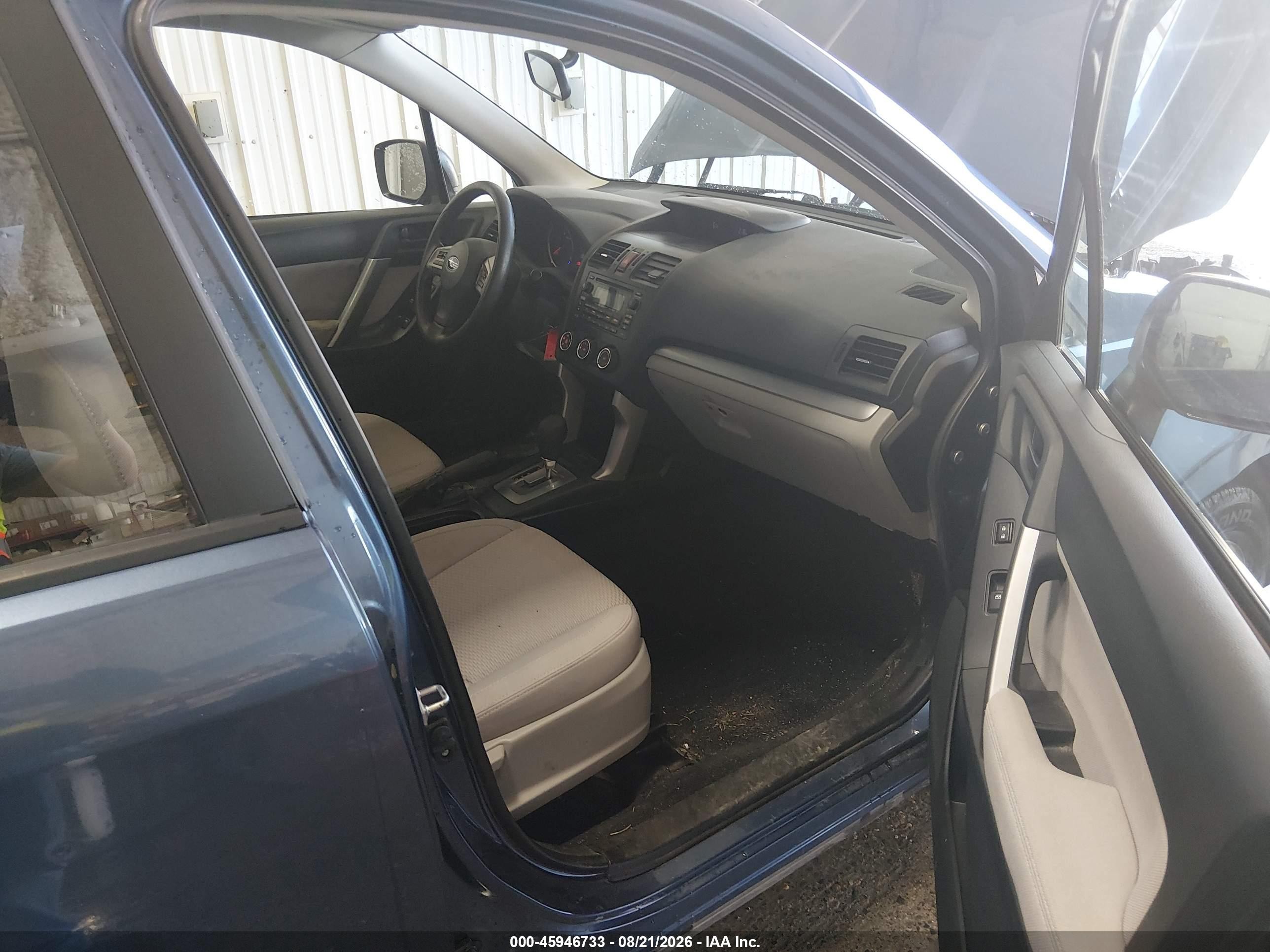 2014 Subaru Forester 2.5i Синий vin: JF2SJAAC1EH428187