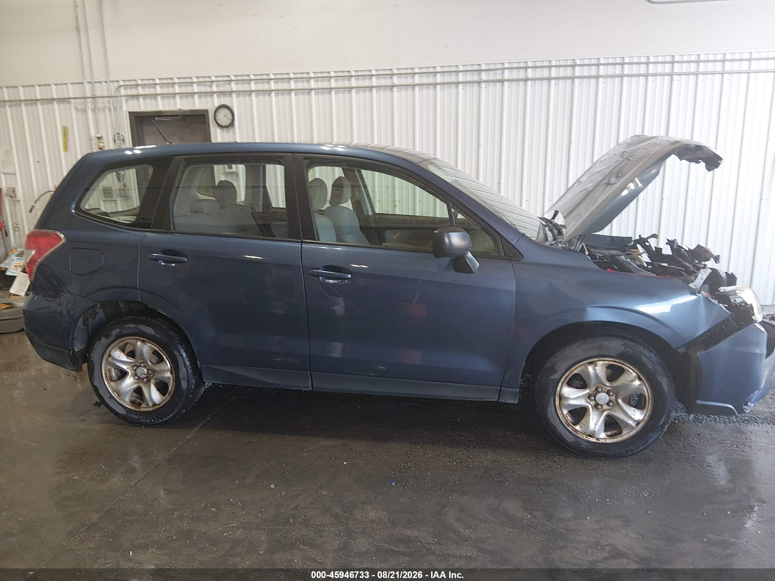 2014 Subaru Forester 2.5i Синий vin: JF2SJAAC1EH428187