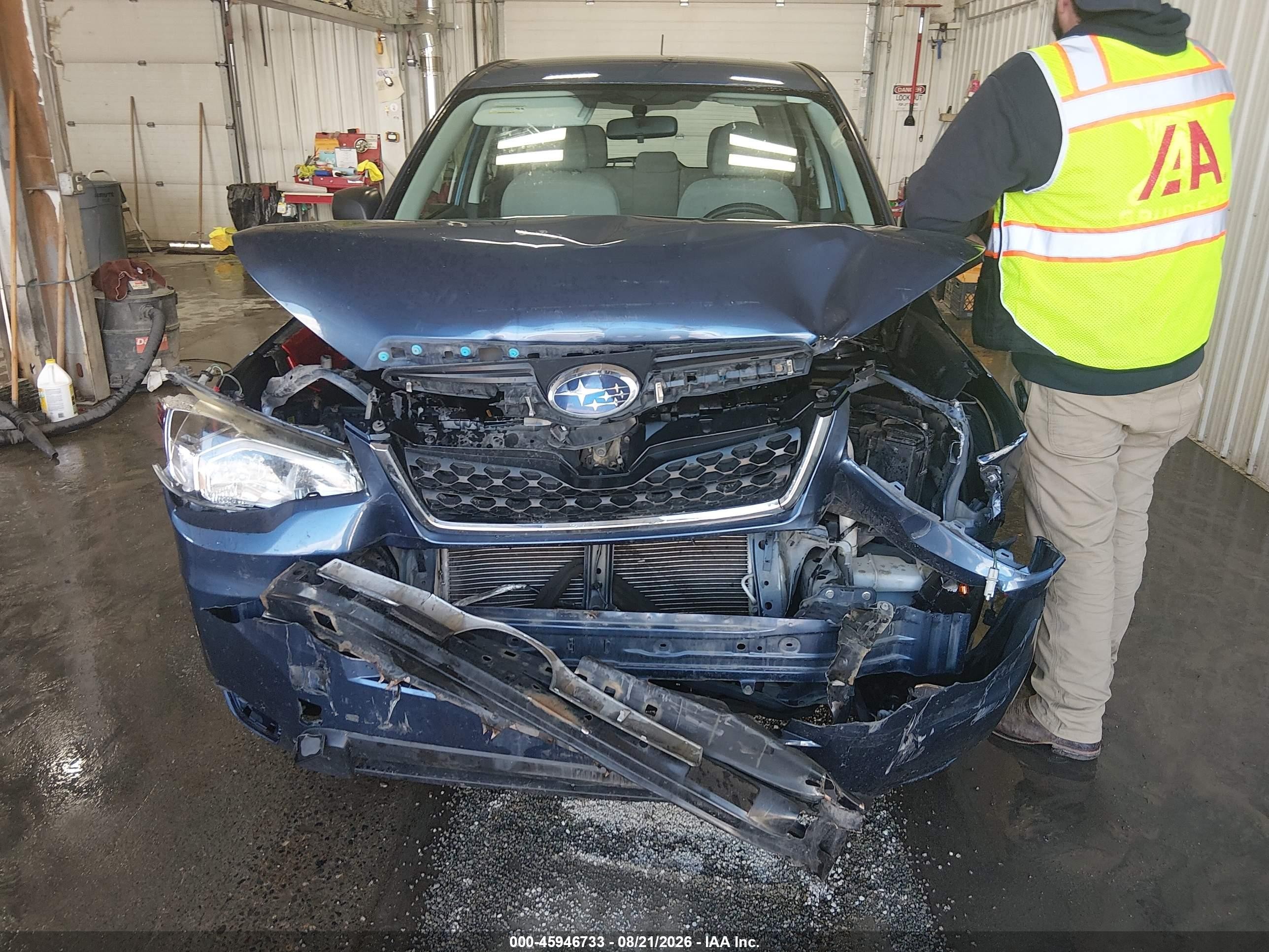 2014 Subaru Forester 2.5i Синий vin: JF2SJAAC1EH428187