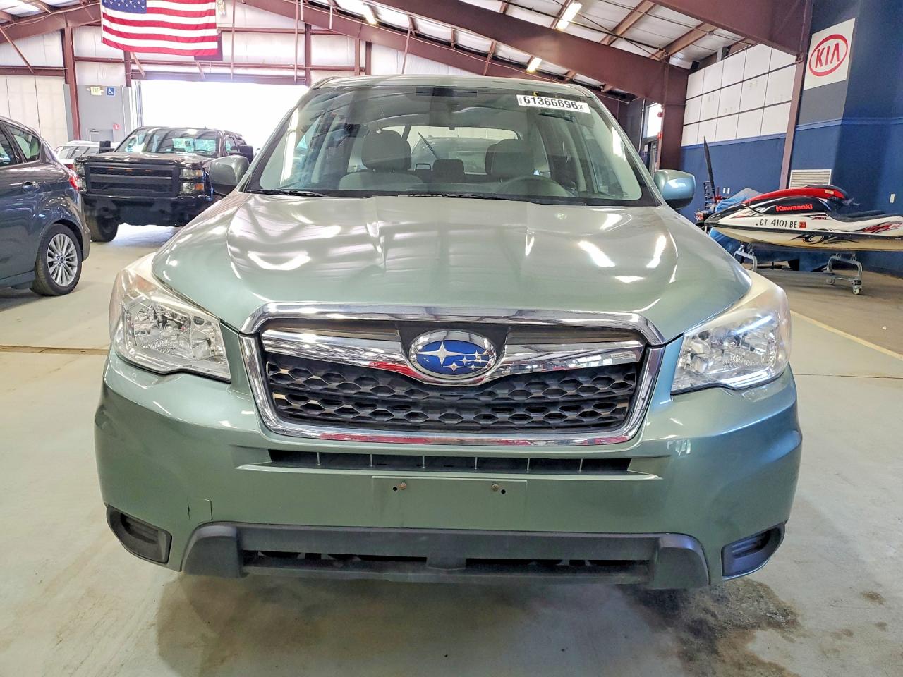 2014 Subaru Forester 2.5i Premium Green vin: JF2SJAECXEH420034
