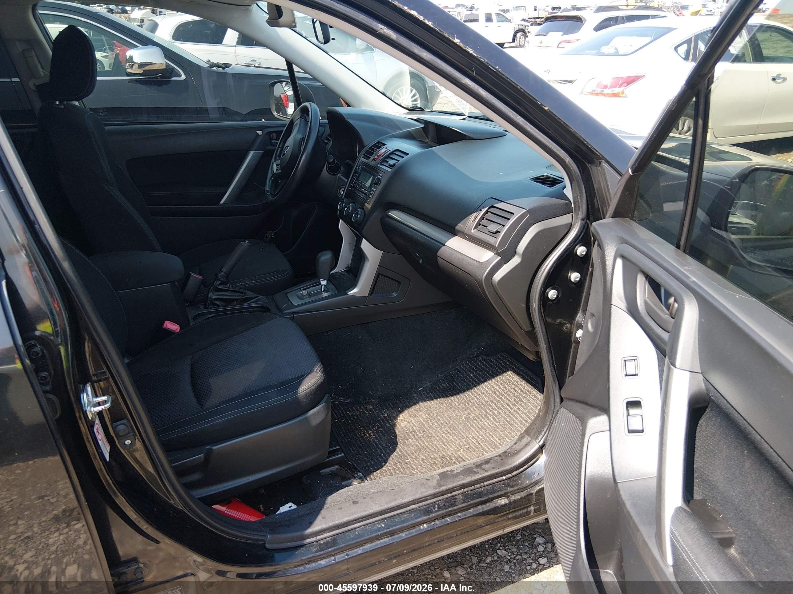2014 Subaru Forester 2.5i Black vin: JF2SJAAC1EH450478