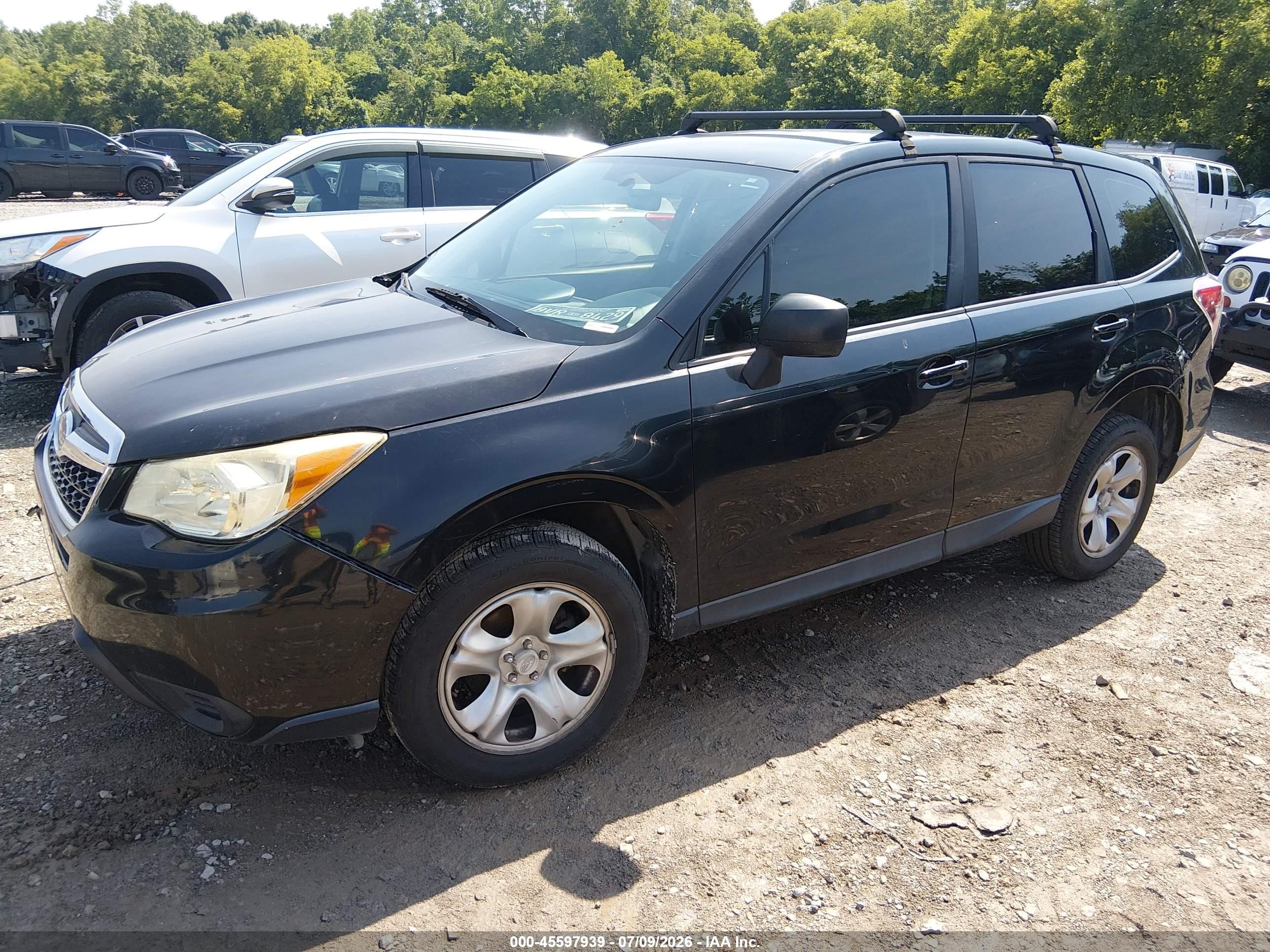 2014 Subaru Forester 2.5i Black vin: JF2SJAAC1EH450478