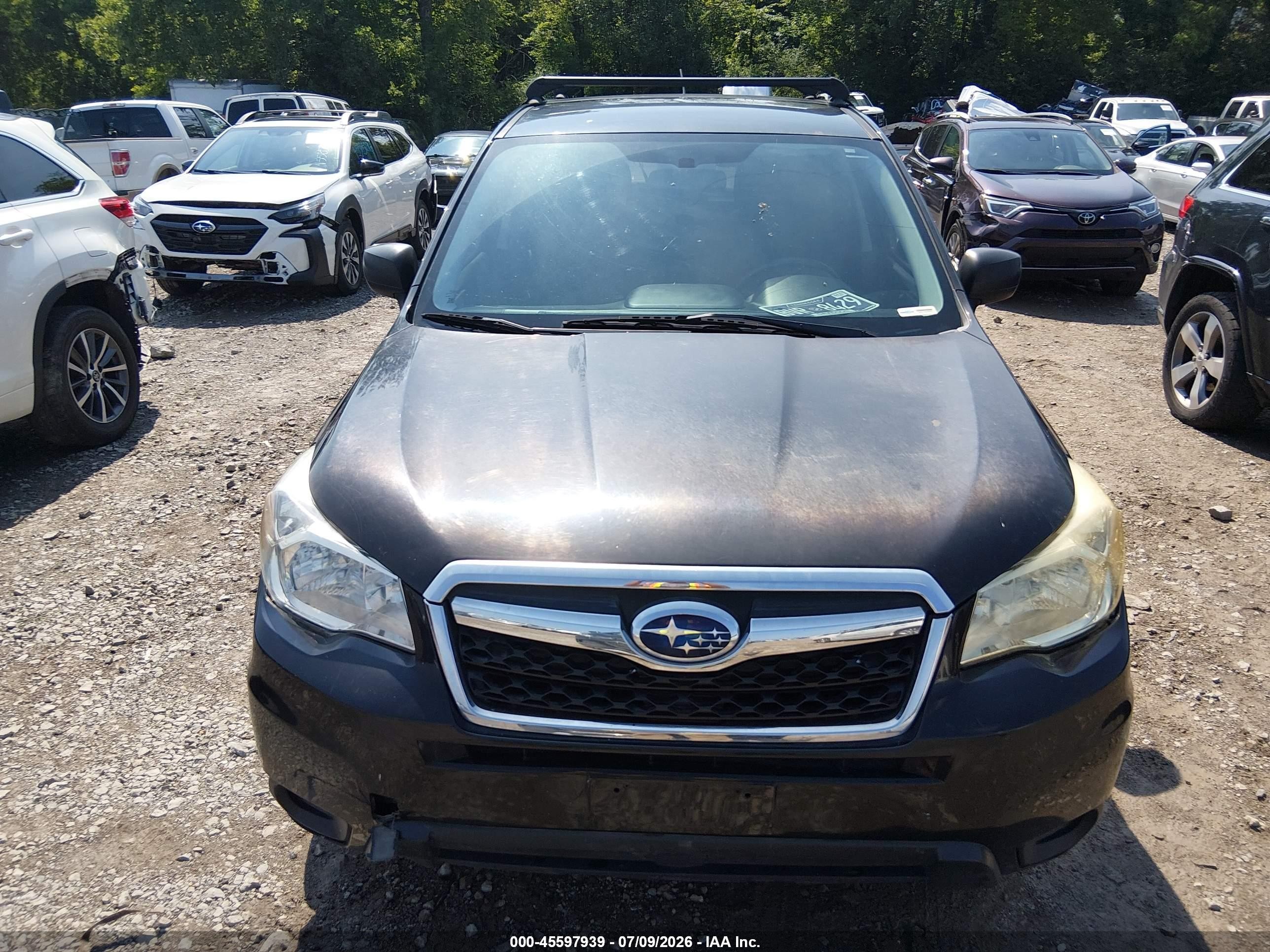 2014 Subaru Forester 2.5i Black vin: JF2SJAAC1EH450478