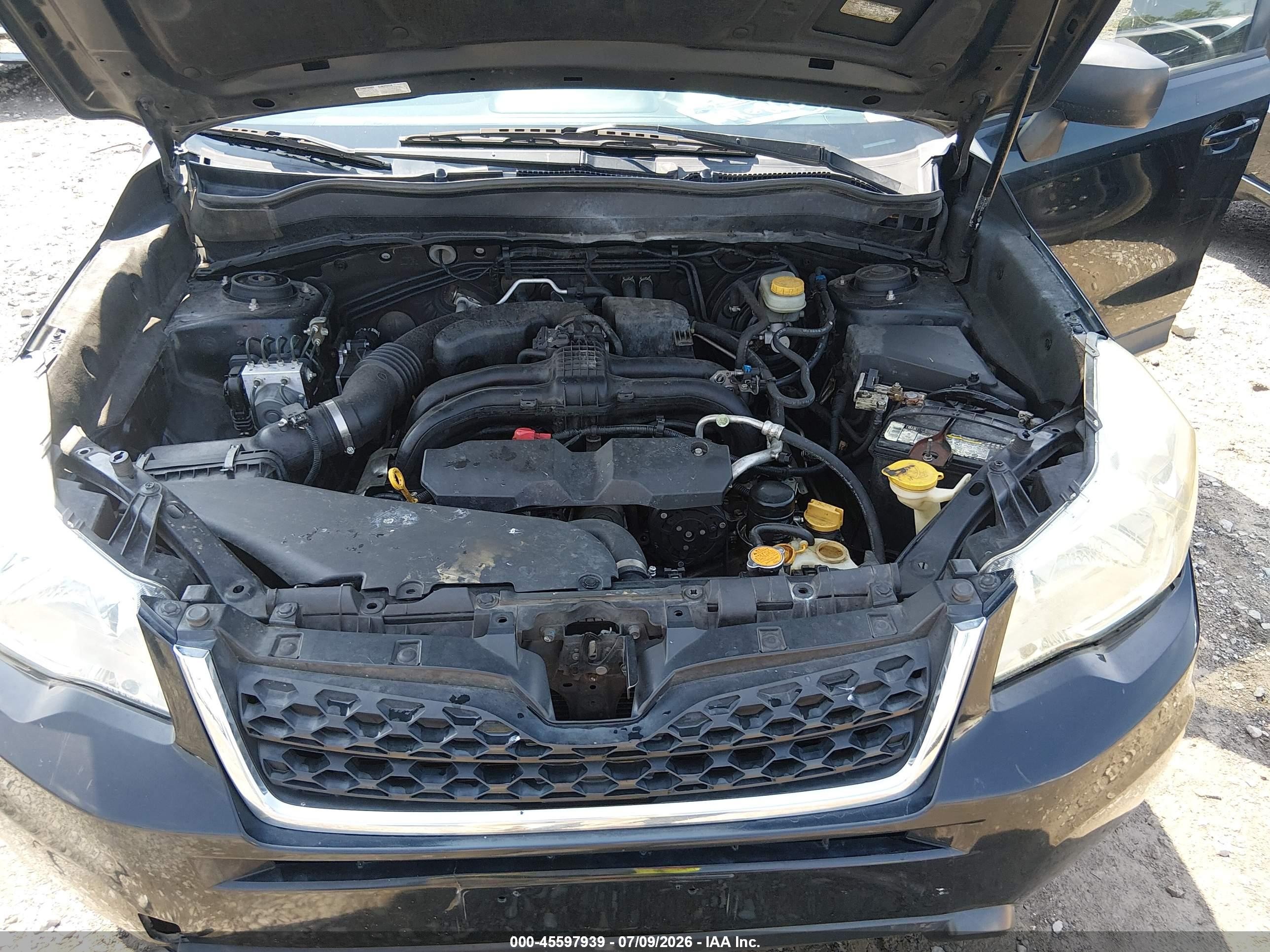 2014 Subaru Forester 2.5i Black vin: JF2SJAAC1EH450478